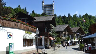 Gstaad , Village in the German-speaking Section of the Canton of