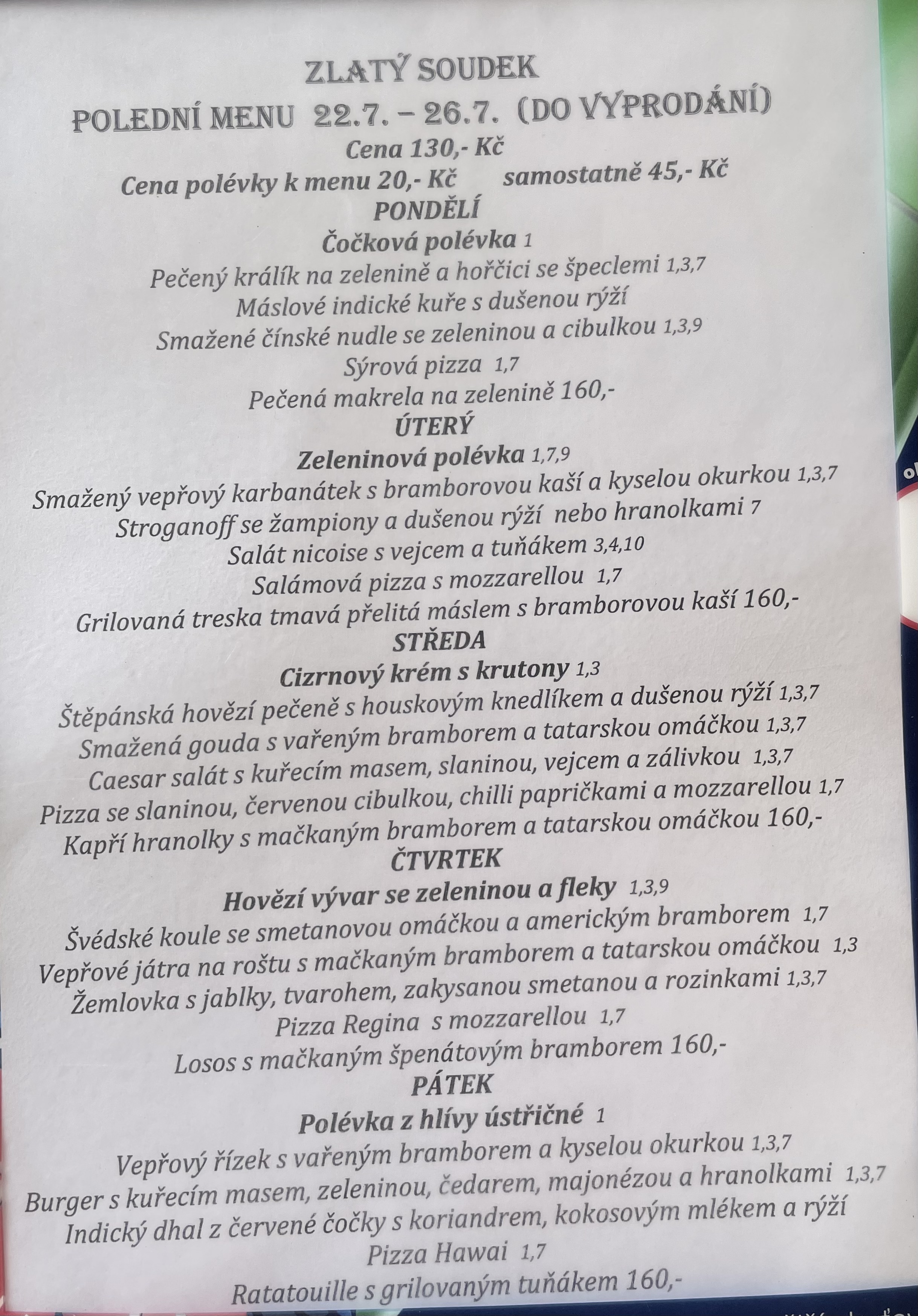 Restaurace Zlatý soudek foto 2