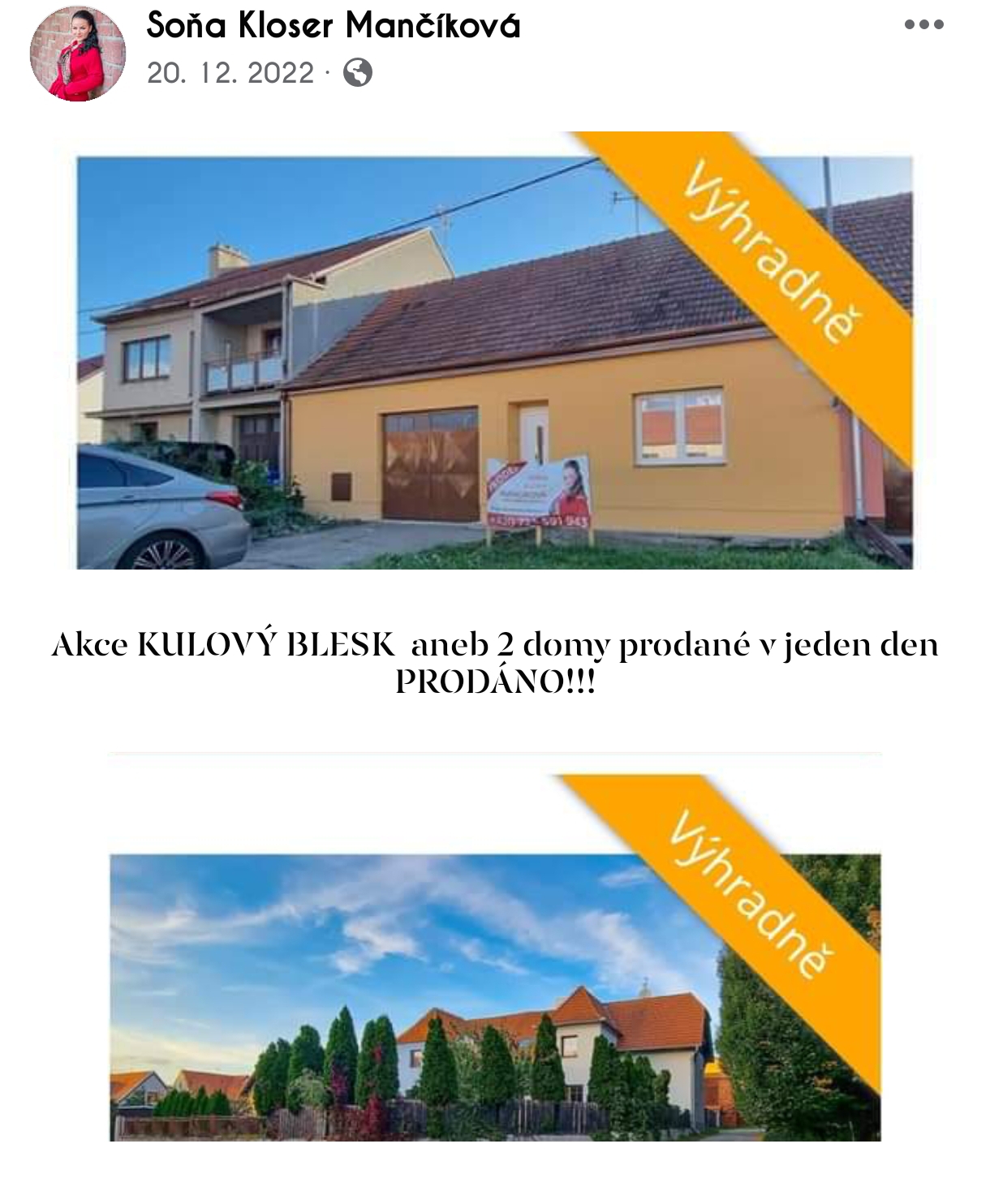 Soňa Kloser Mančíková reality s.r.o. foto 3