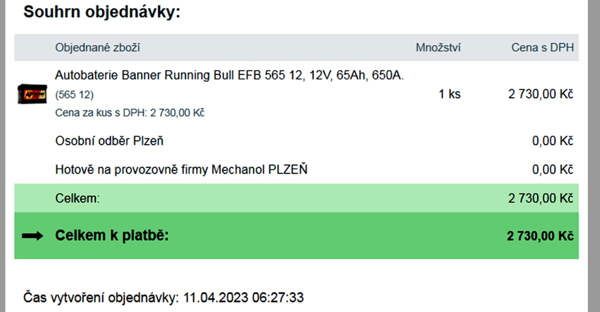 Autobaterie Mechanol foto 2