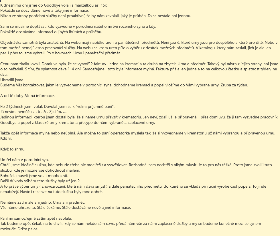 Empatická pohřební služba Goodbye.cz foto 5