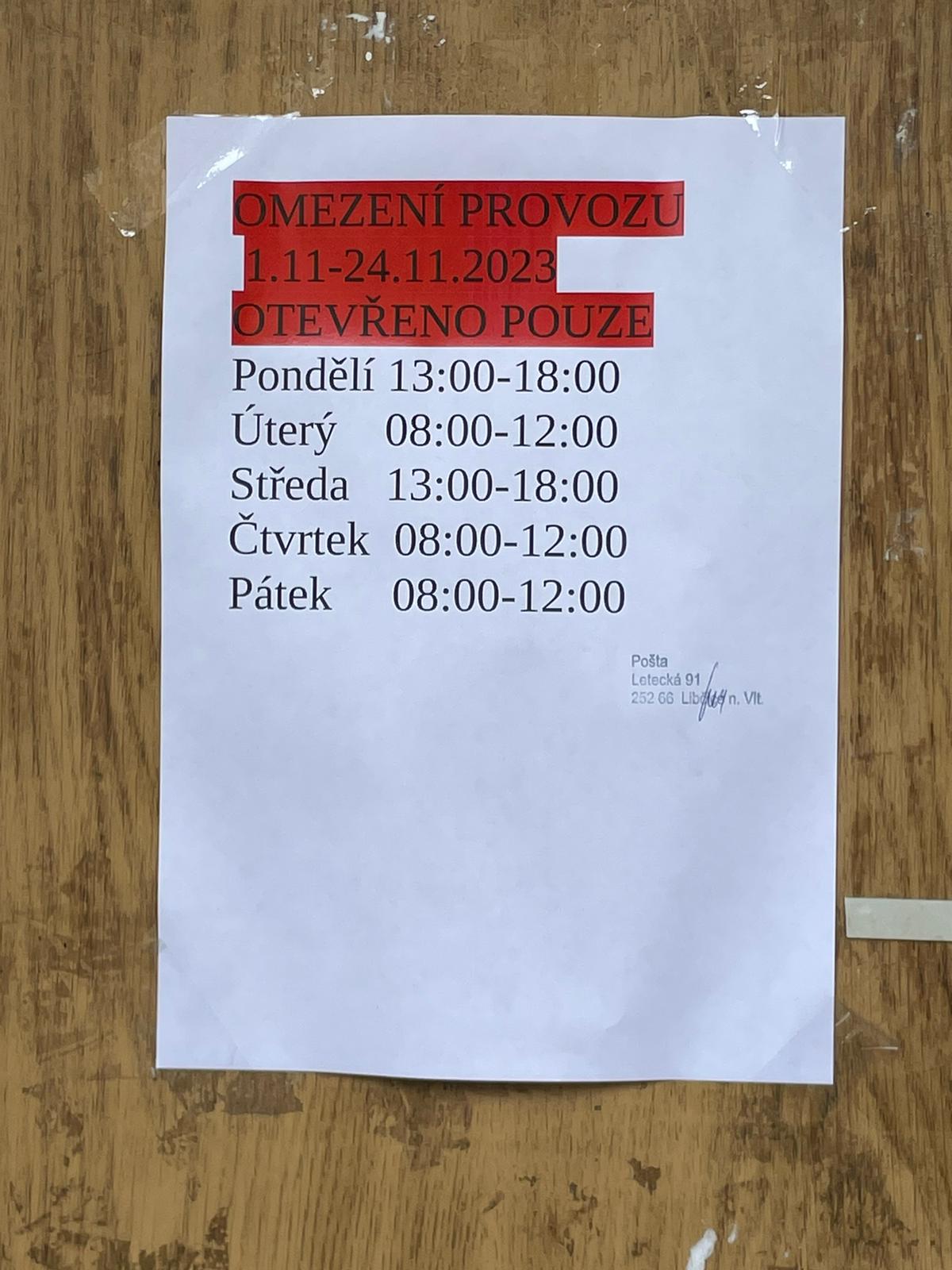 Pošta Libčice nad Vltavou foto 2