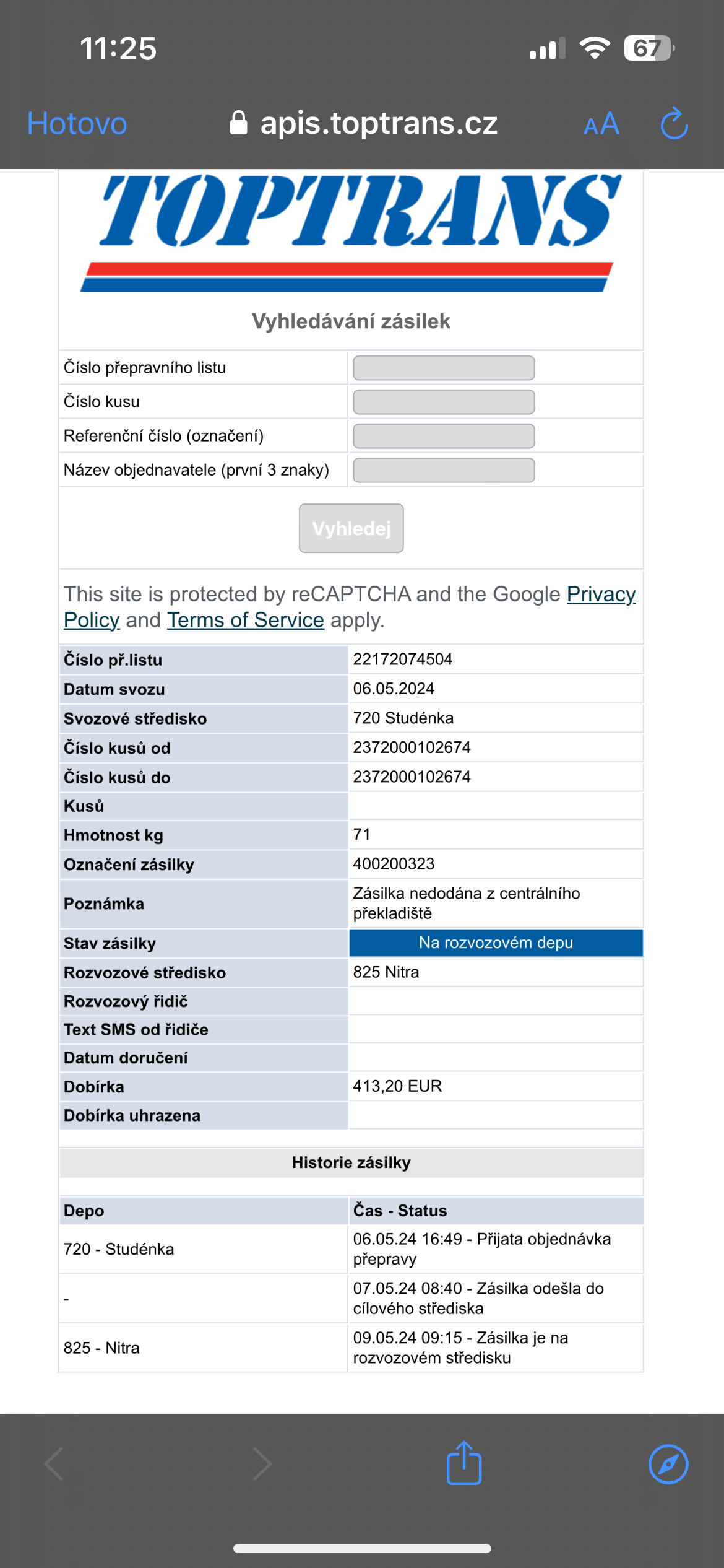 TOPTRANS EU, a.s., organizační složka foto 2