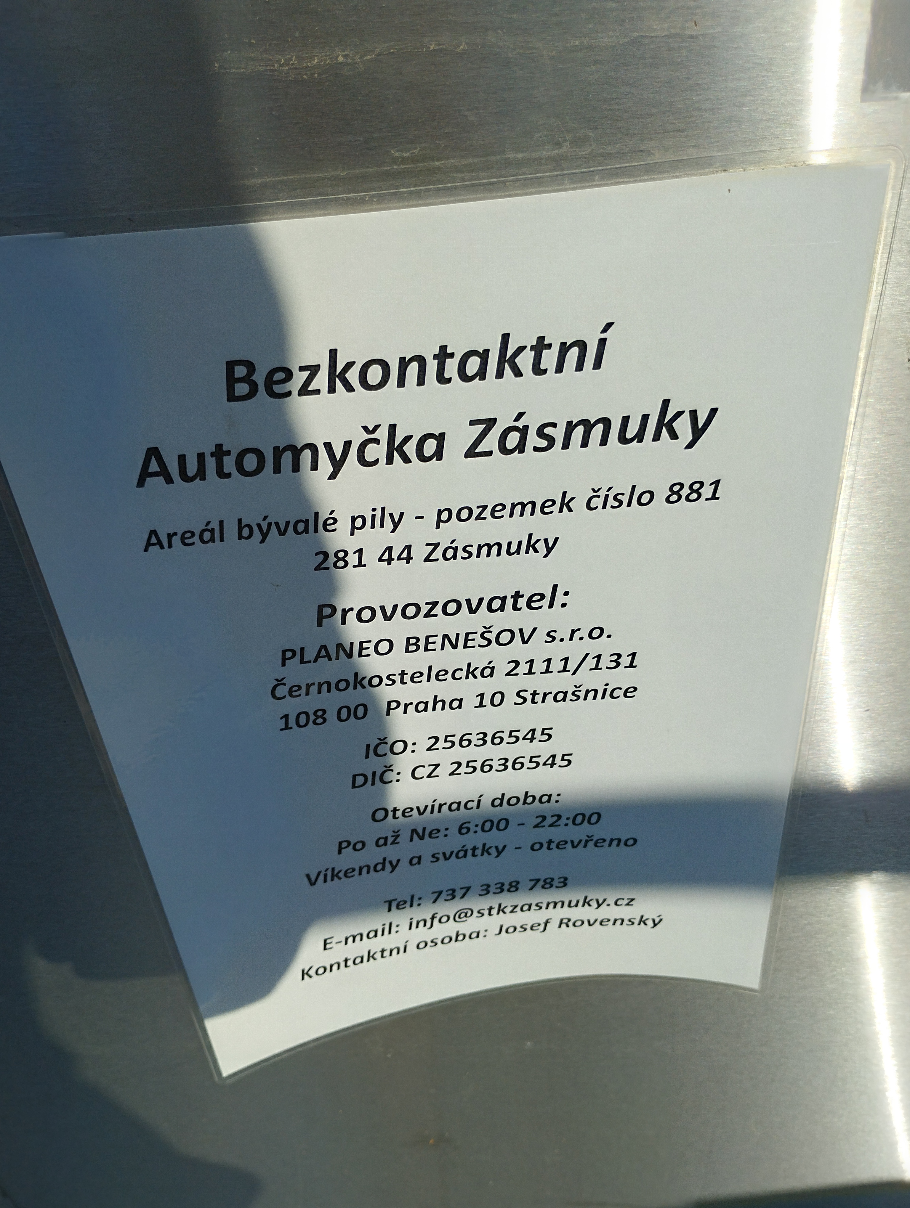 Bezkontaktní automyčka Zásmuky foto 6