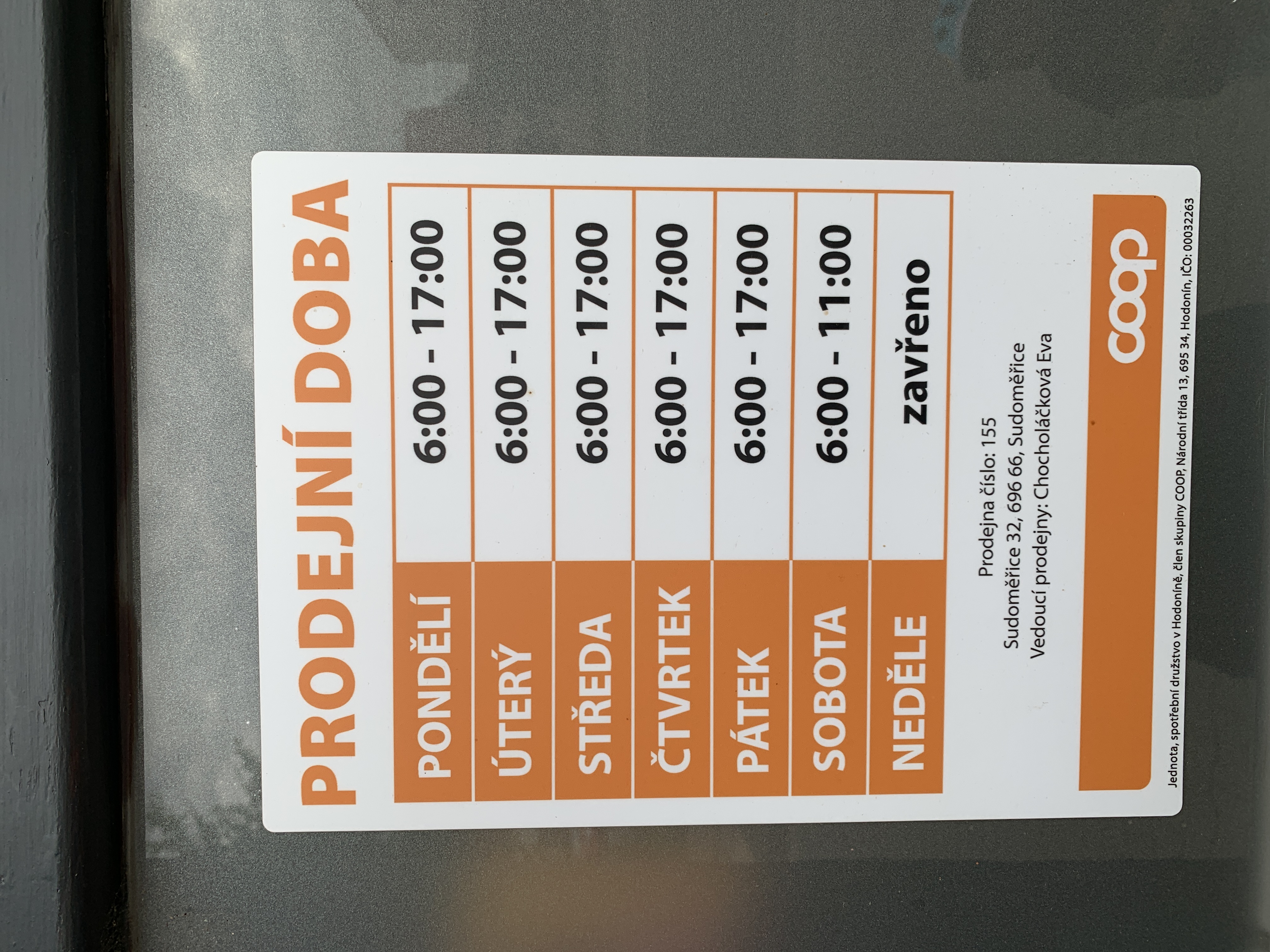 Jednota, spotřební družstvo v Hodoníně - COOP foto 2