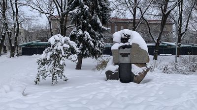 Monument To the World Chess Champion Mikhail Tal. Latvia, Riga