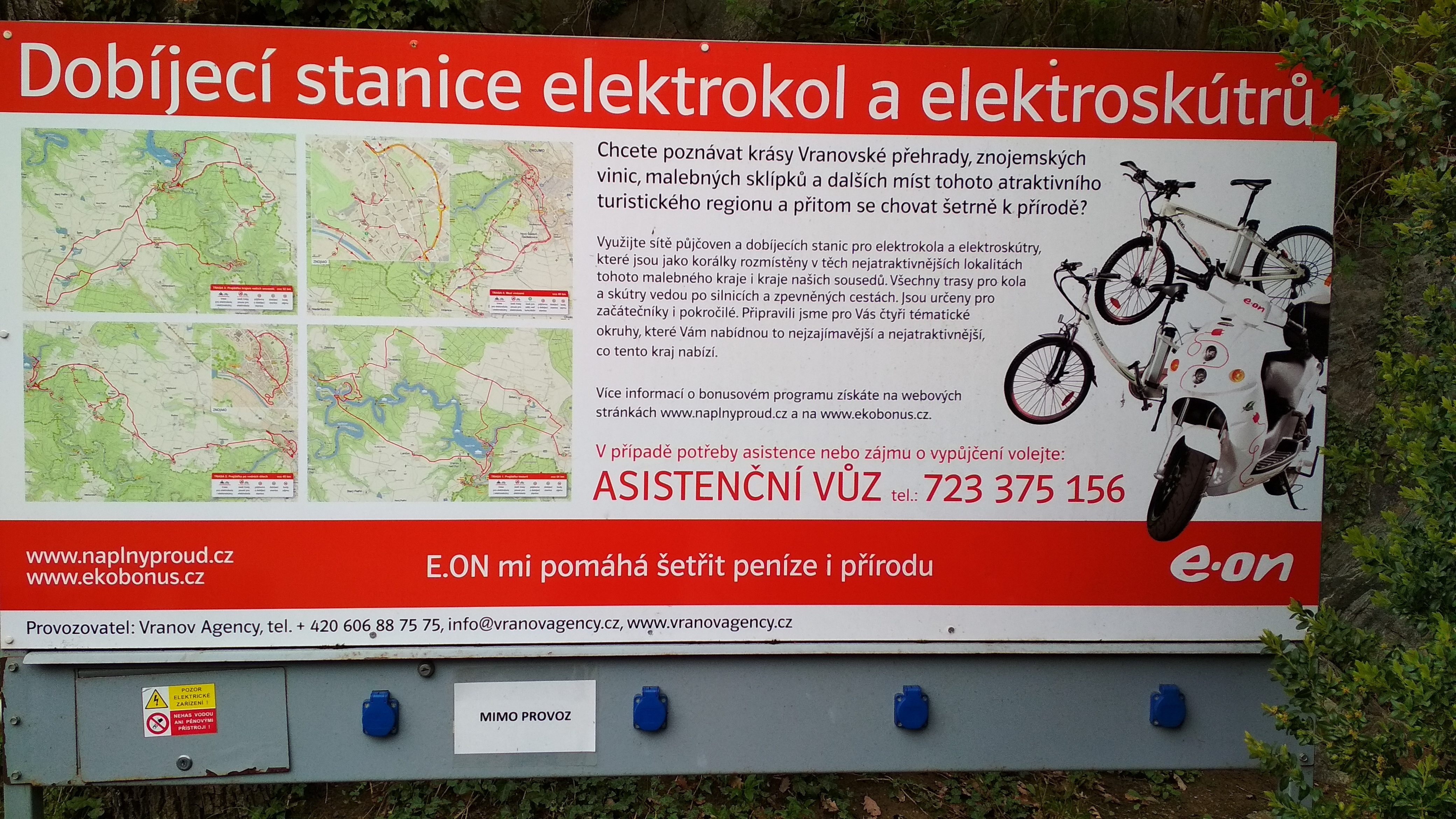 Nabíjecí stanice pro elektrokola Bítov foto 2