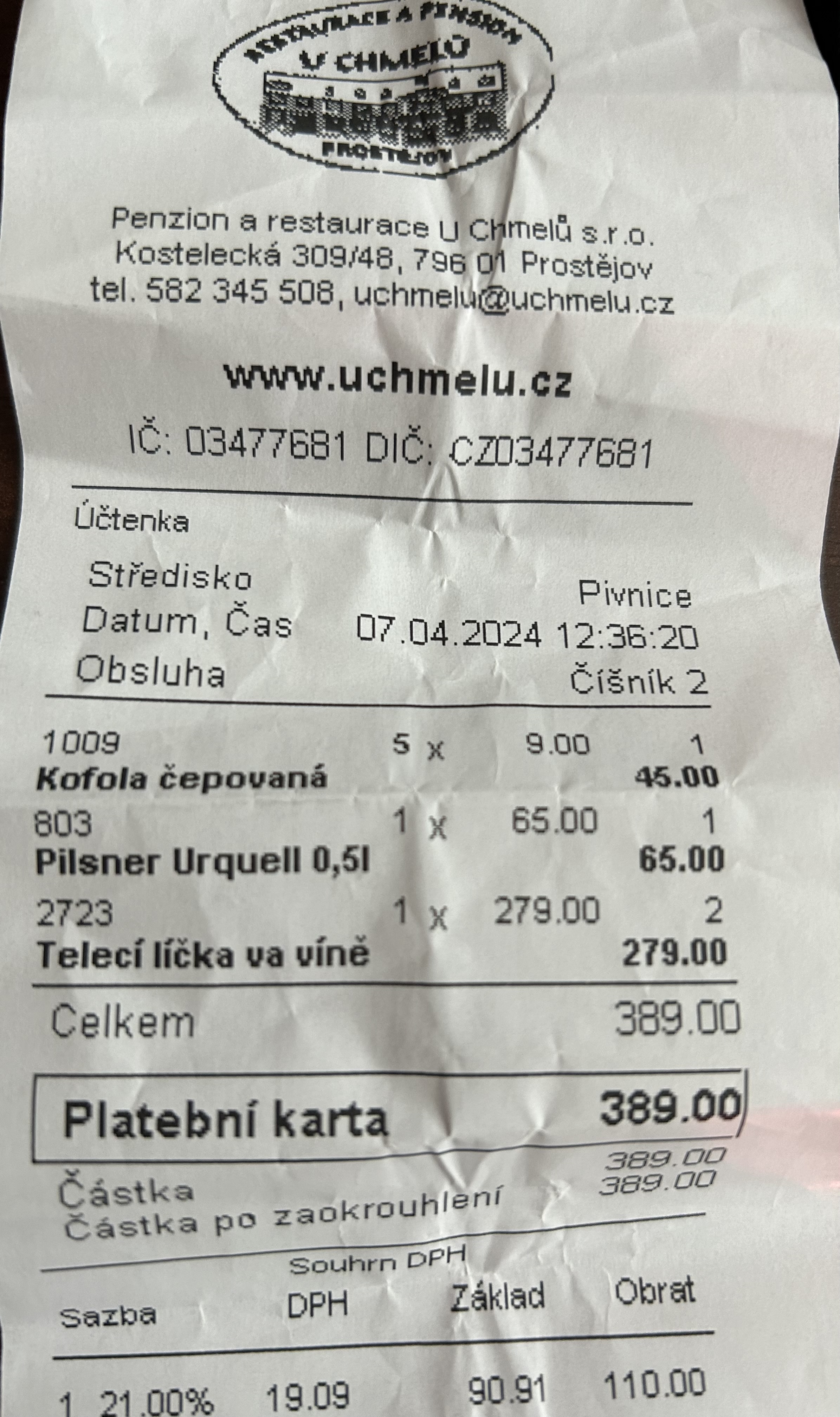 Restaurace U Chmelů foto 2