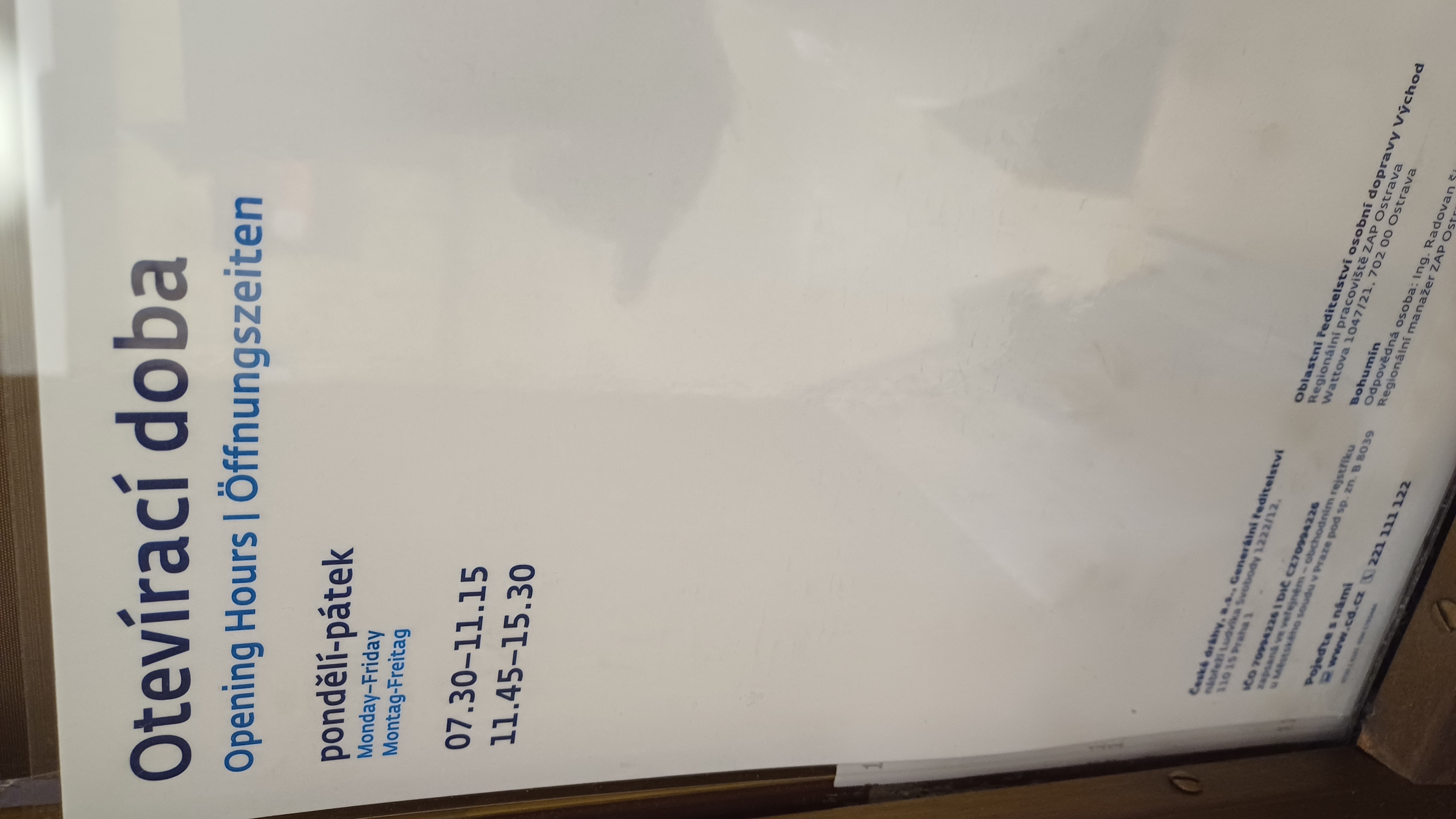 Informační centrum ČD Bohumín foto 6