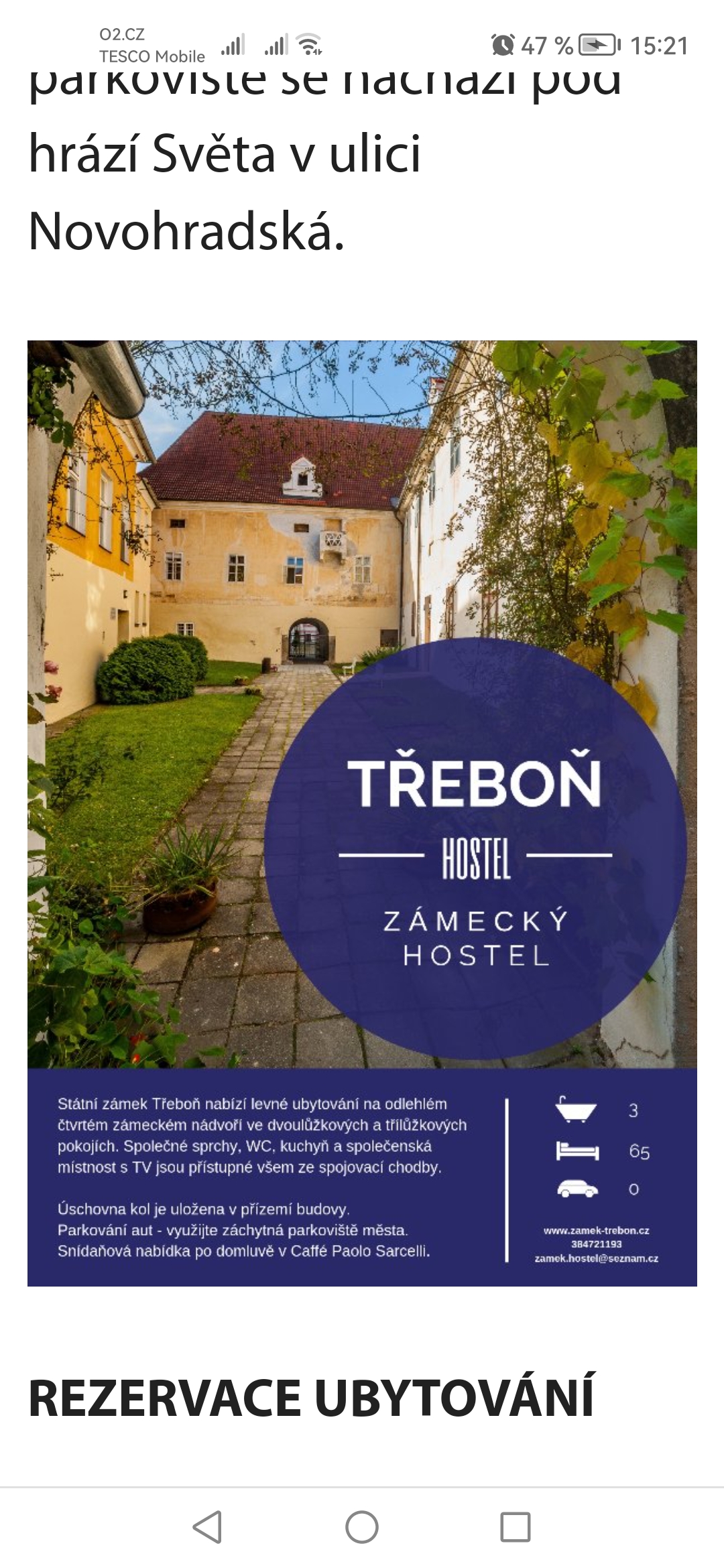 Hostel na zámku Třeboň foto 3