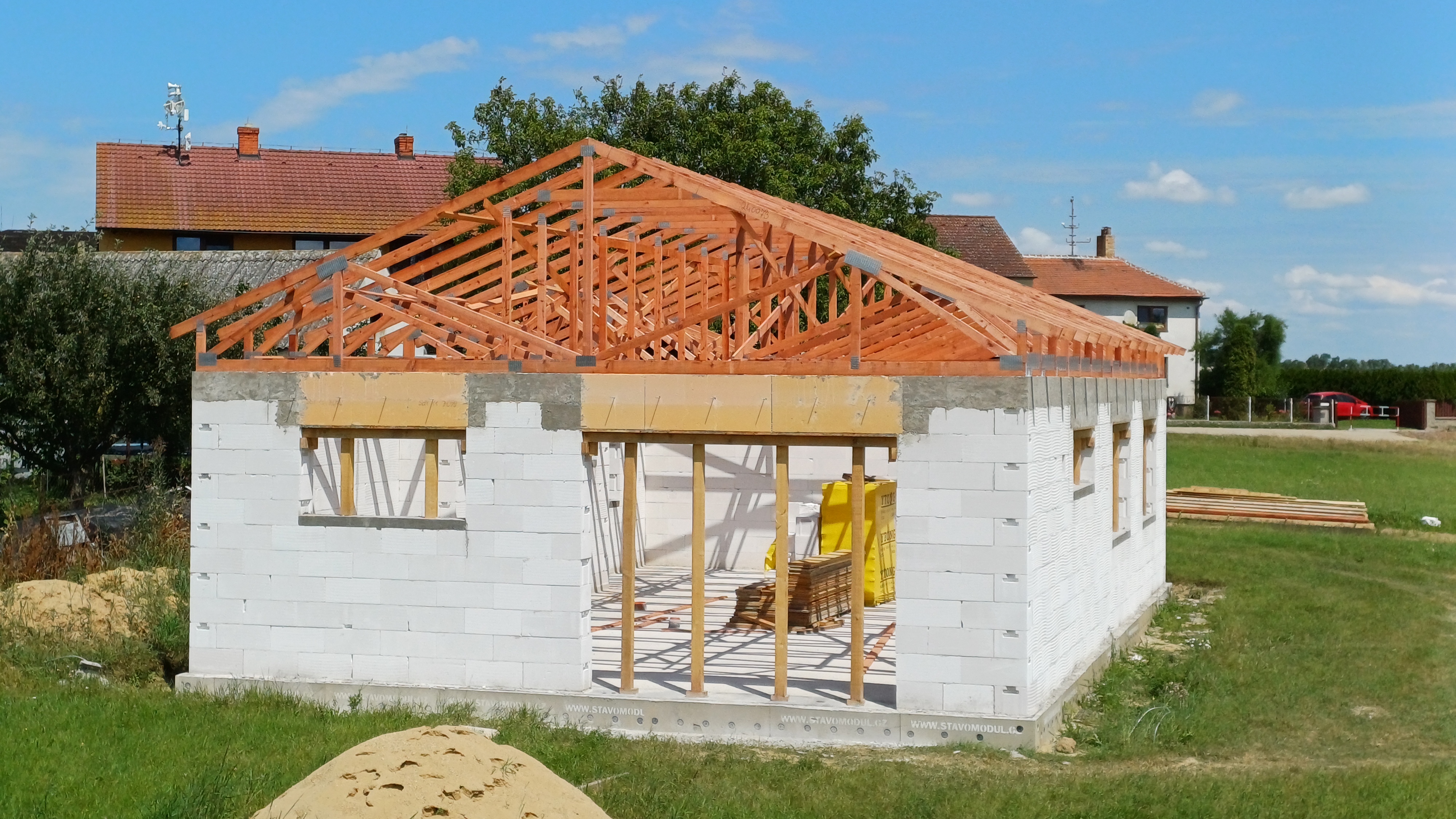 Konstrukce IP - příhradové vazníky foto 6