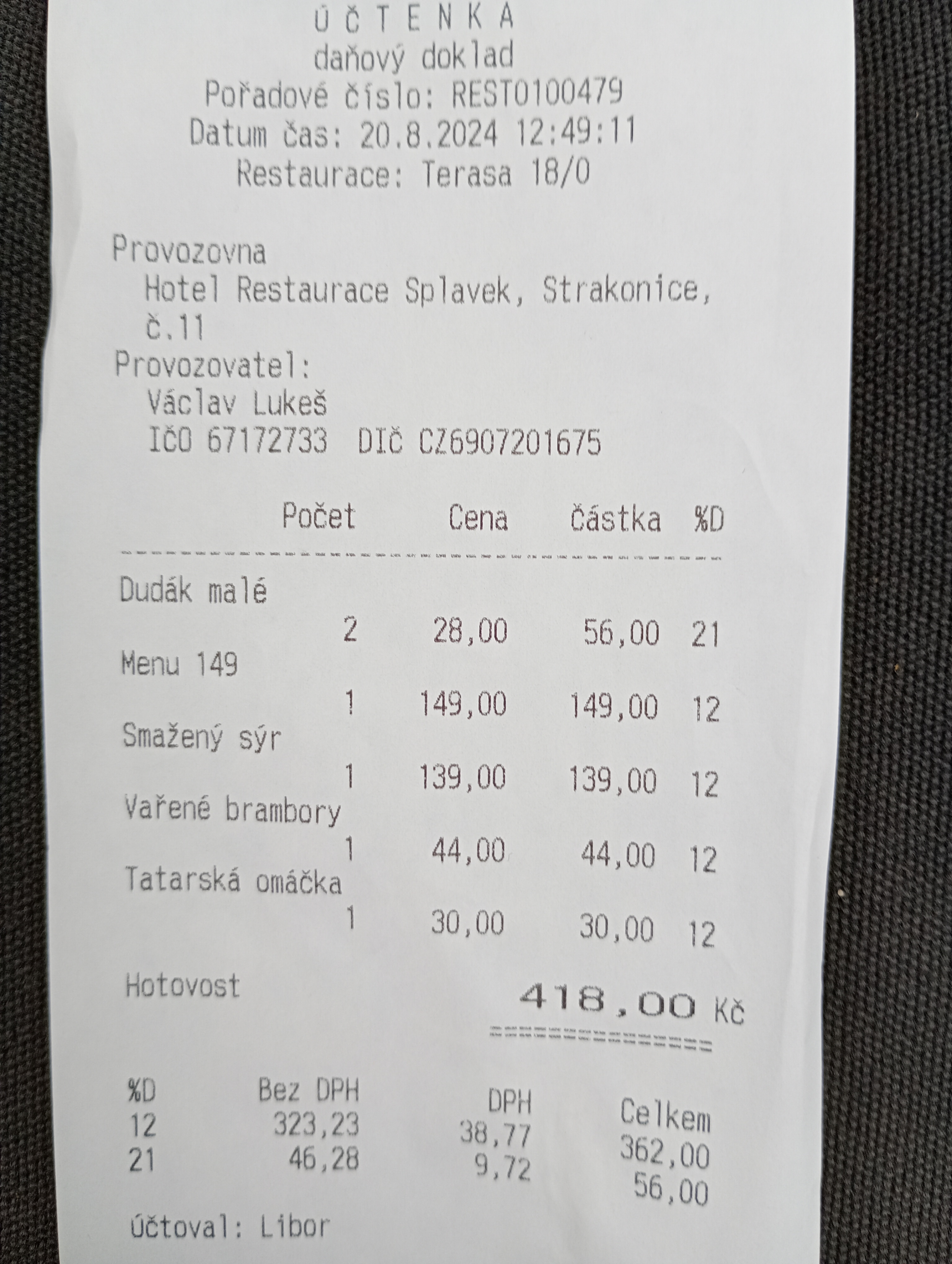 Restaurace Splávek foto 5