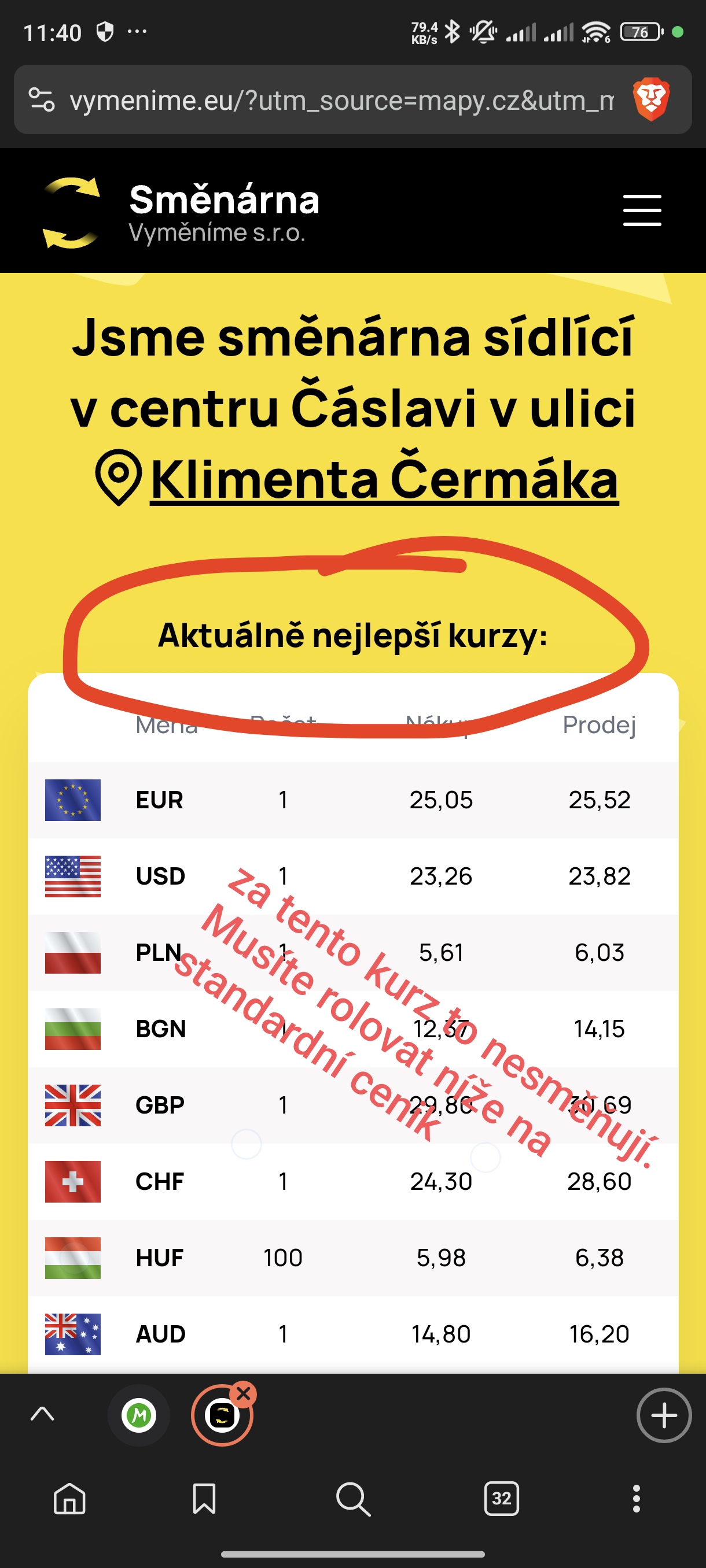 Směnárna Čáslav foto 4