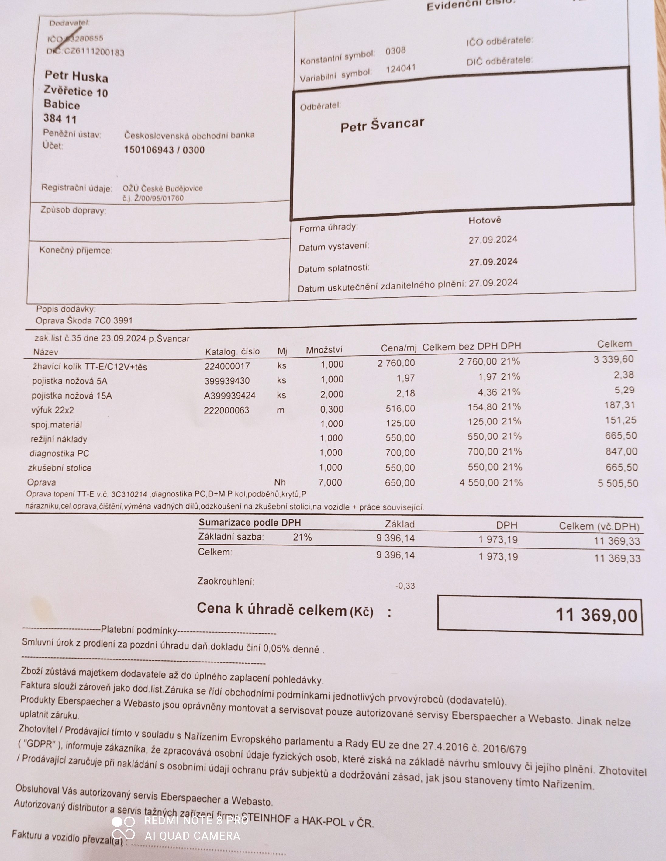 Autoelektrika - Webasto servis - Petr Huska foto 2