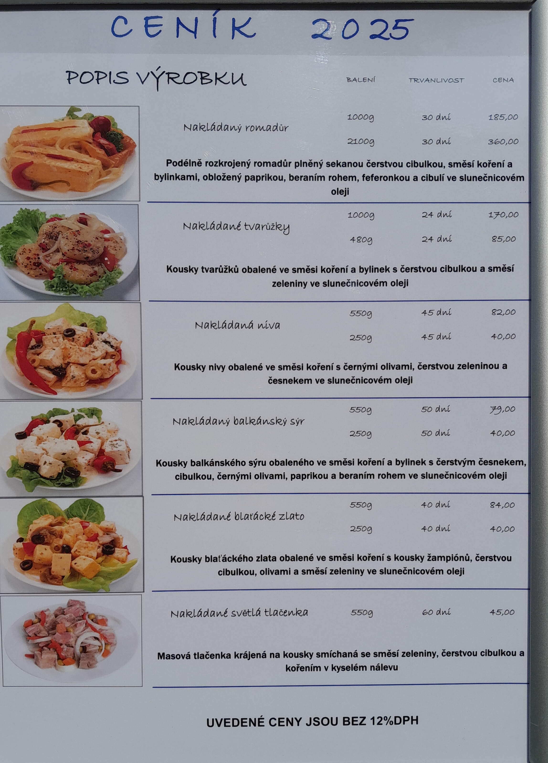 Veleslav Hattlmann, Nakládané sýry foto 2