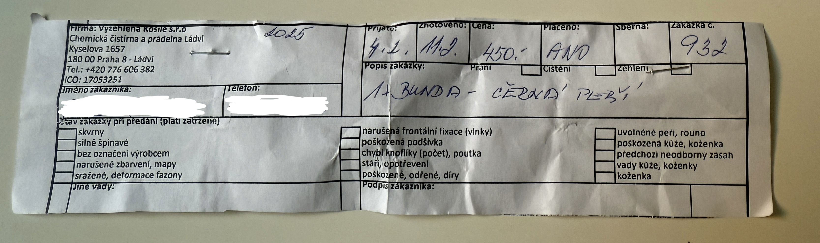Chemická čistírna a prádelna foto 2
