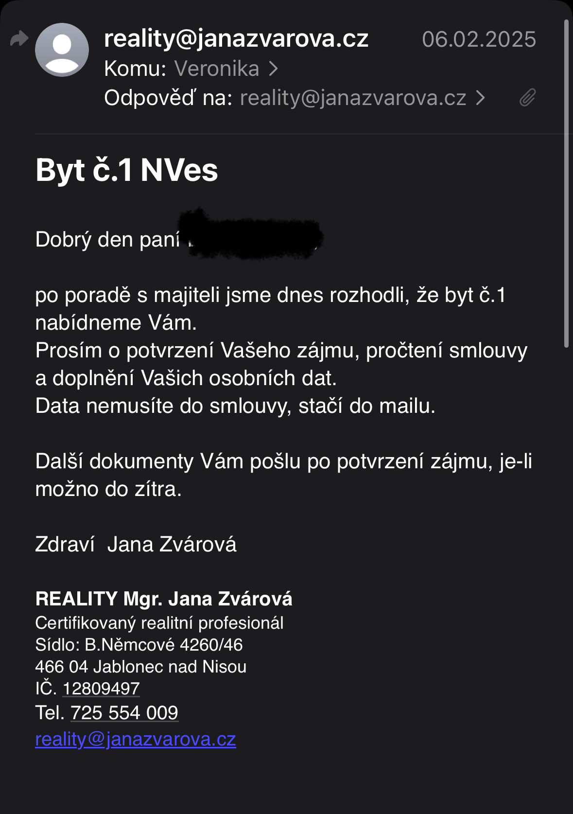 Mgr. Jana Zvárová - Reality foto 5