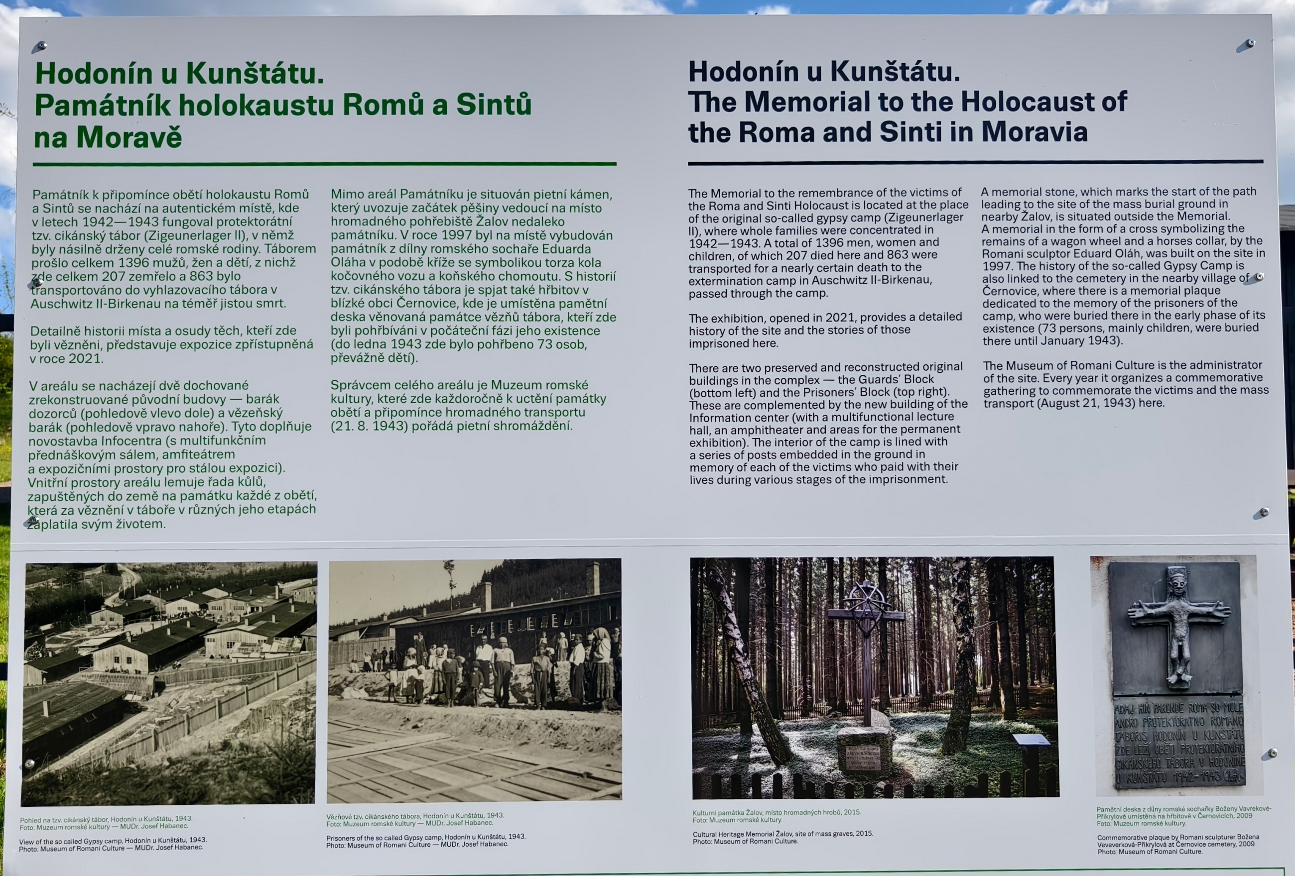 Hodonín u Kunštátu. Památník holokaustu Romů a Sintů na Moravě foto 6