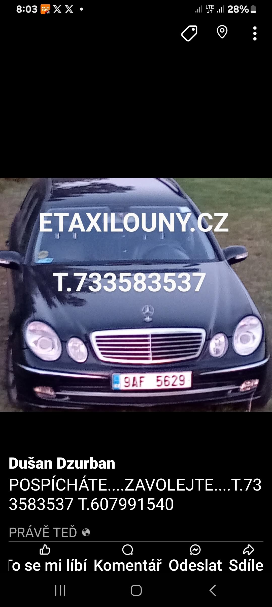 Taxi Gregor Louny foto 2