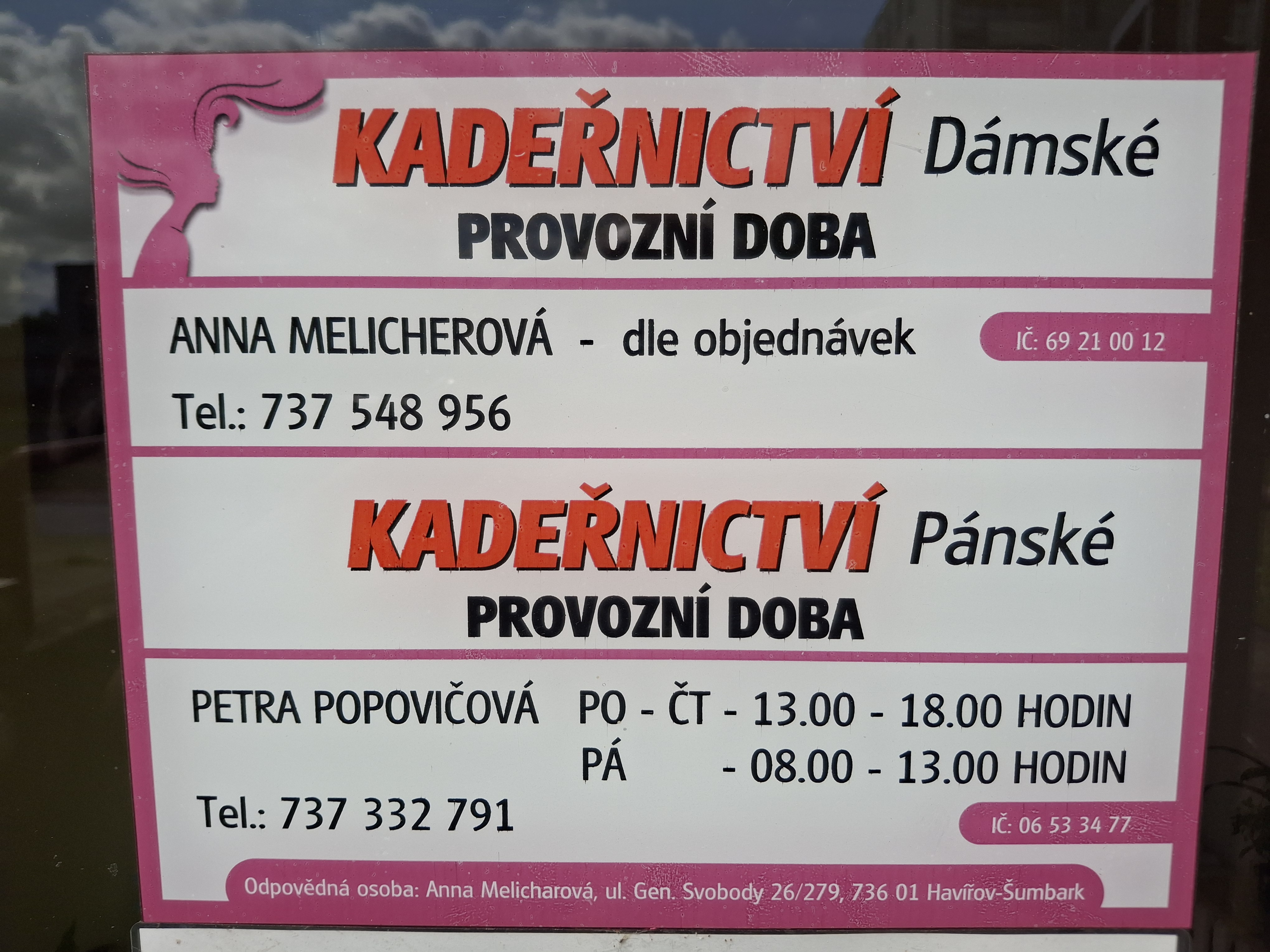 Kadeřnictví Holičství Anna Melicherová foto 2