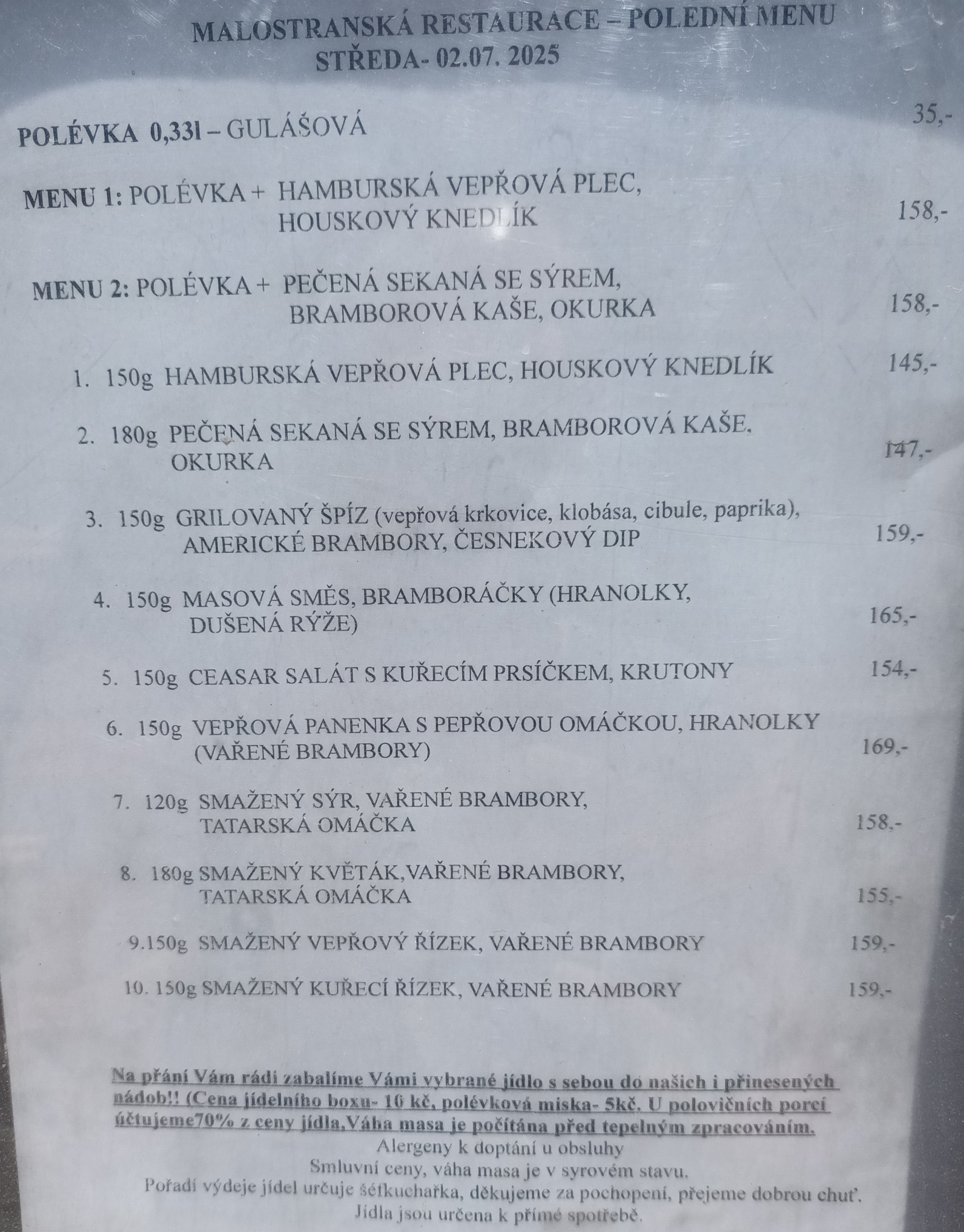 Malostranská restaurace foto 2