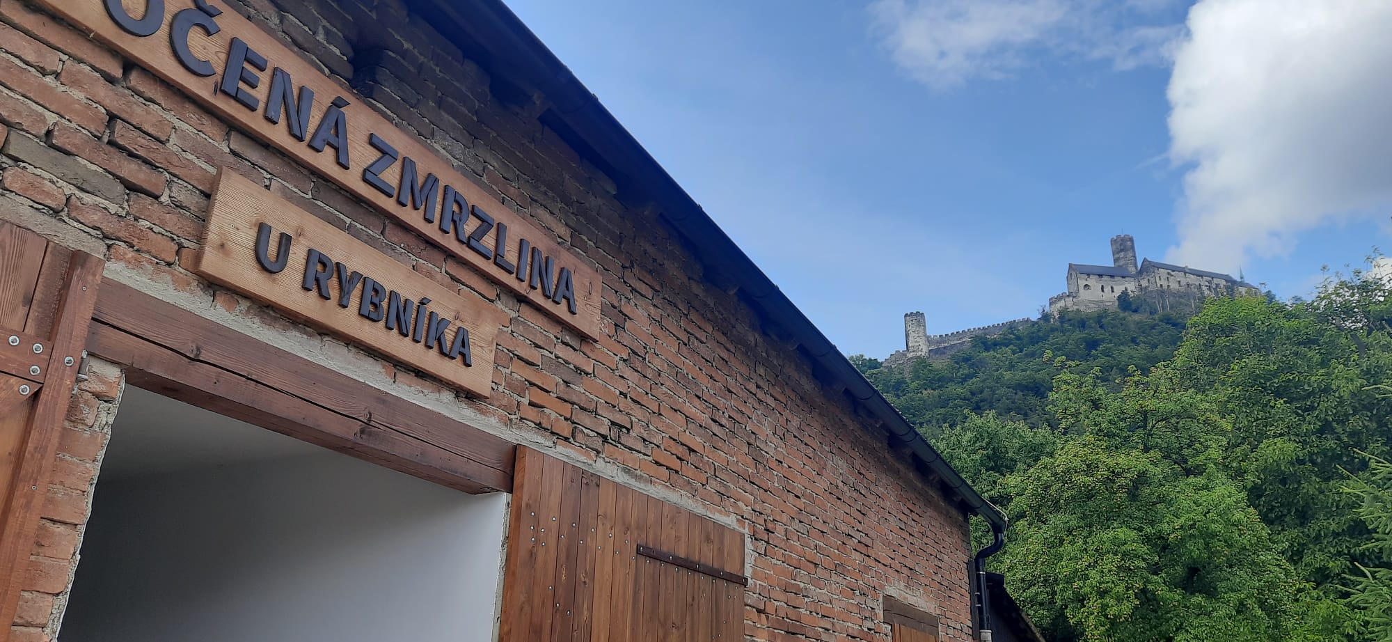 Točená zmrzlina u rybníka foto 4