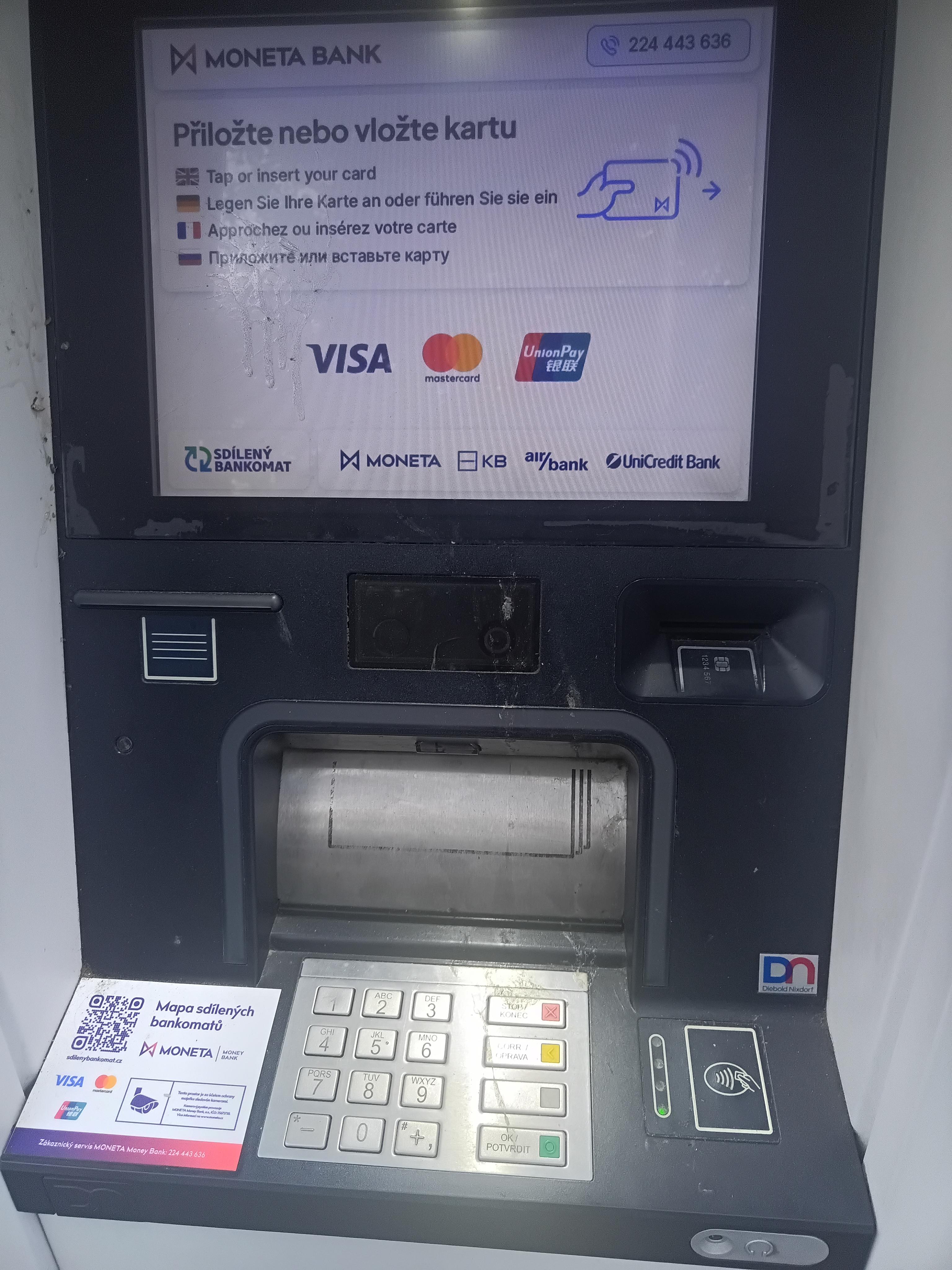 Bankomat MONETA Bank vkladový foto 4