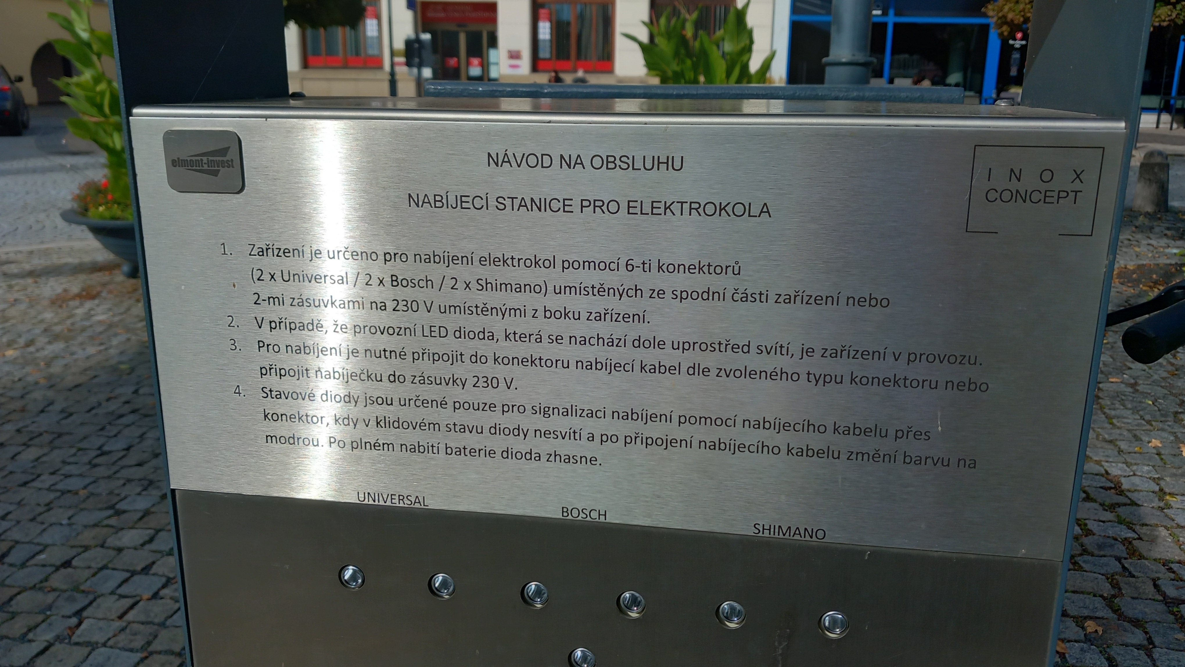 Nabíjecí stancice pro elektrokola Masarykovo náměstí foto 4