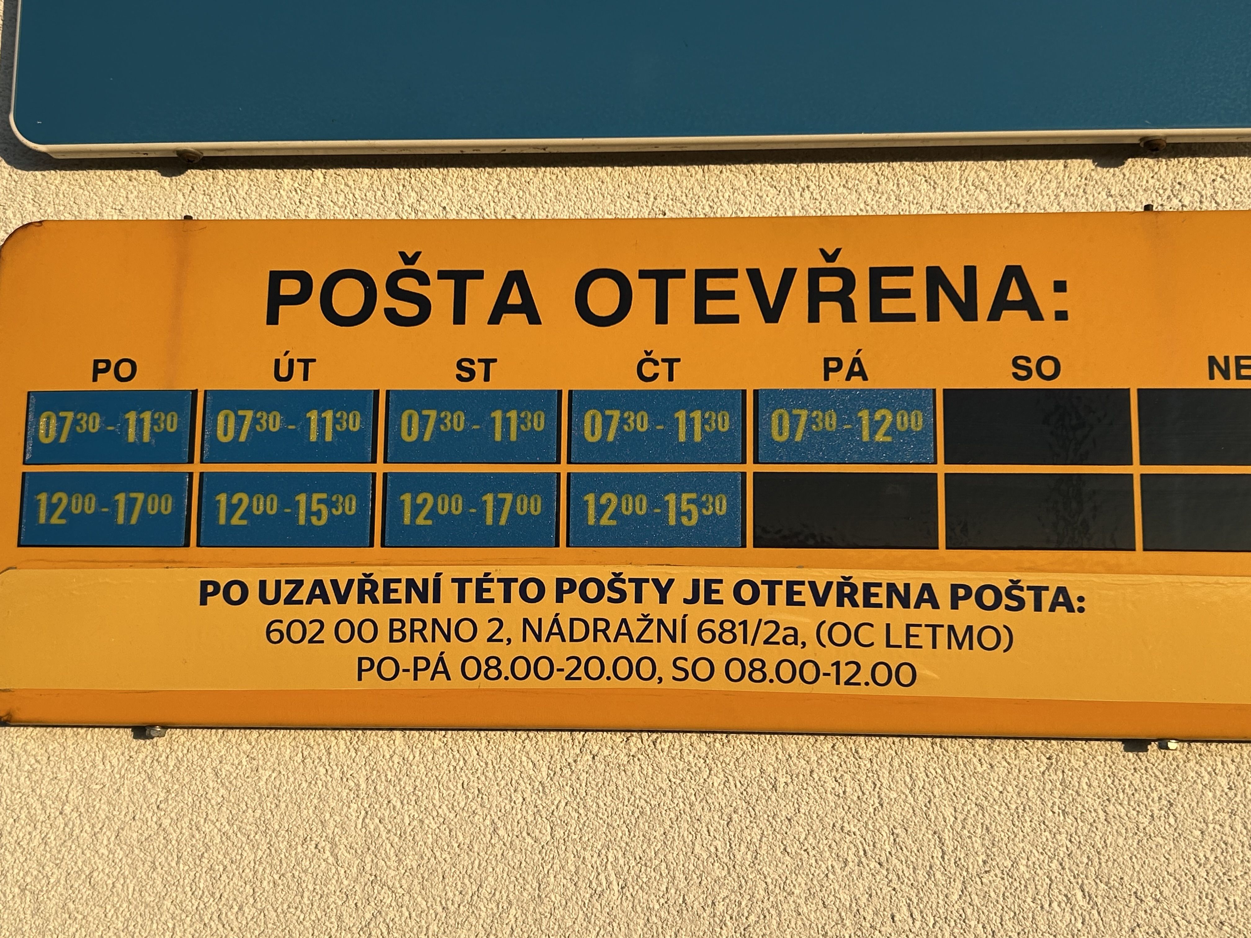 Pošta Hrabětice foto 2
