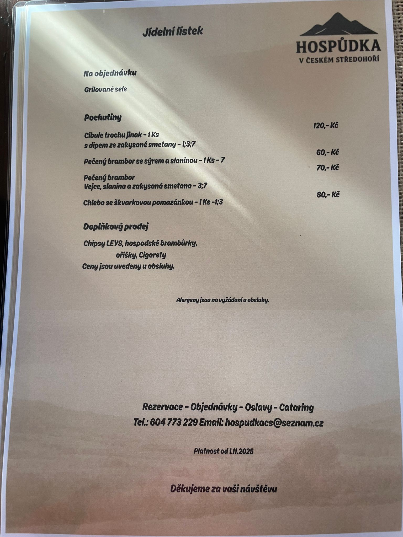 Hospůdka v Českém středohoří foto 3