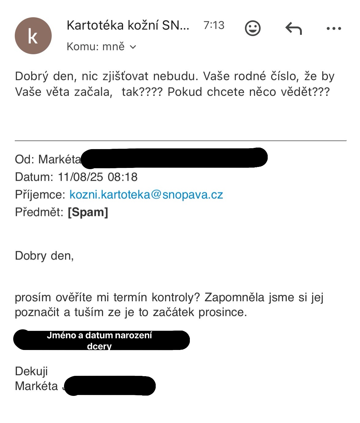 Kožní ambulance - Moravskoslezská nemocnice Opava foto 2