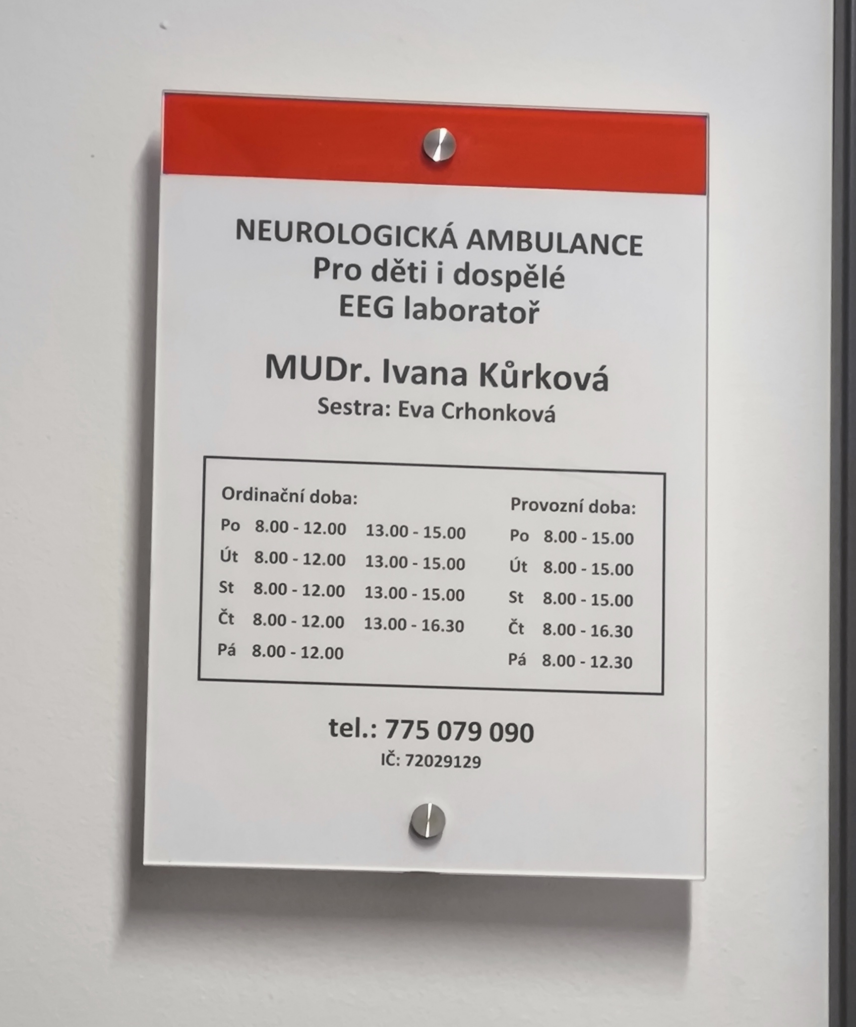 MUDr. Ivana Kůrková - Dětská neurologická ordinace foto 2