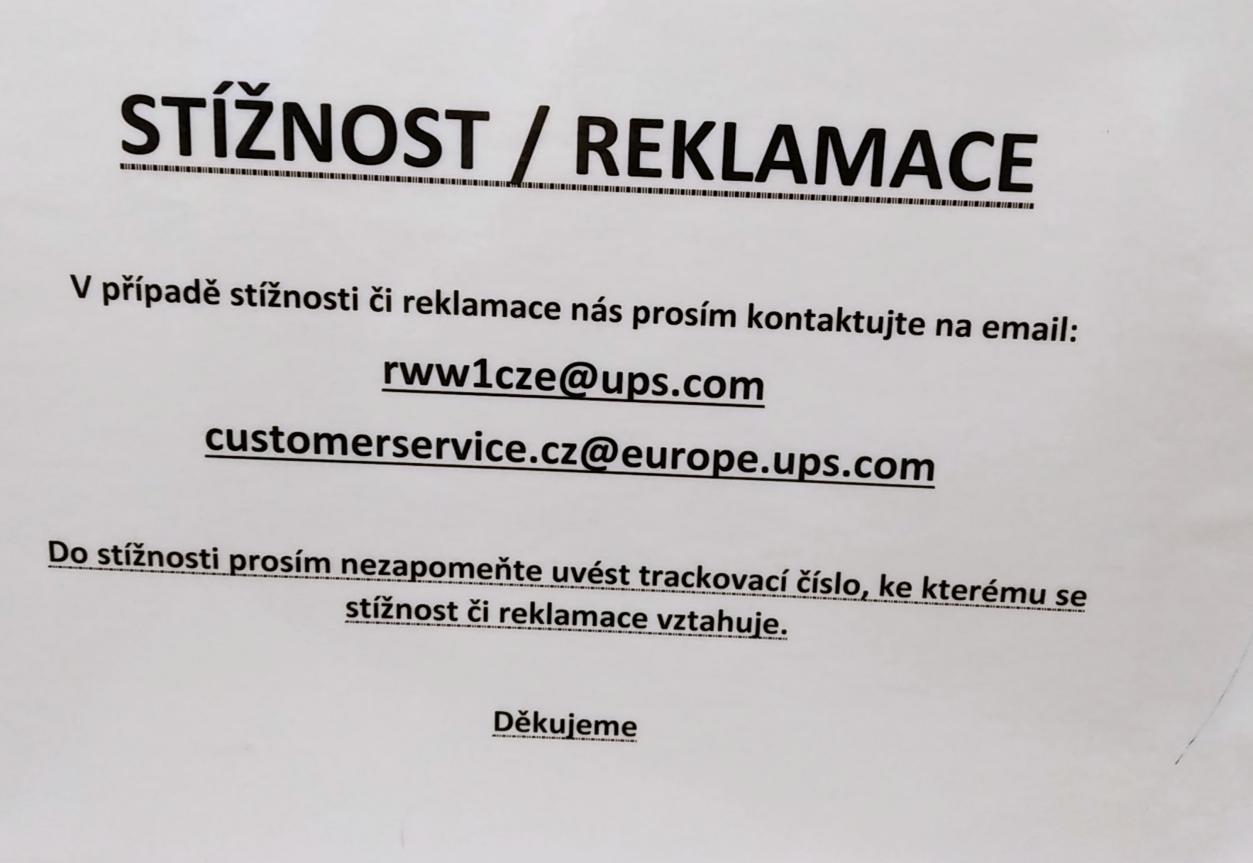 UPS - United Parcel Service Czech Republic s.r.o. foto 2