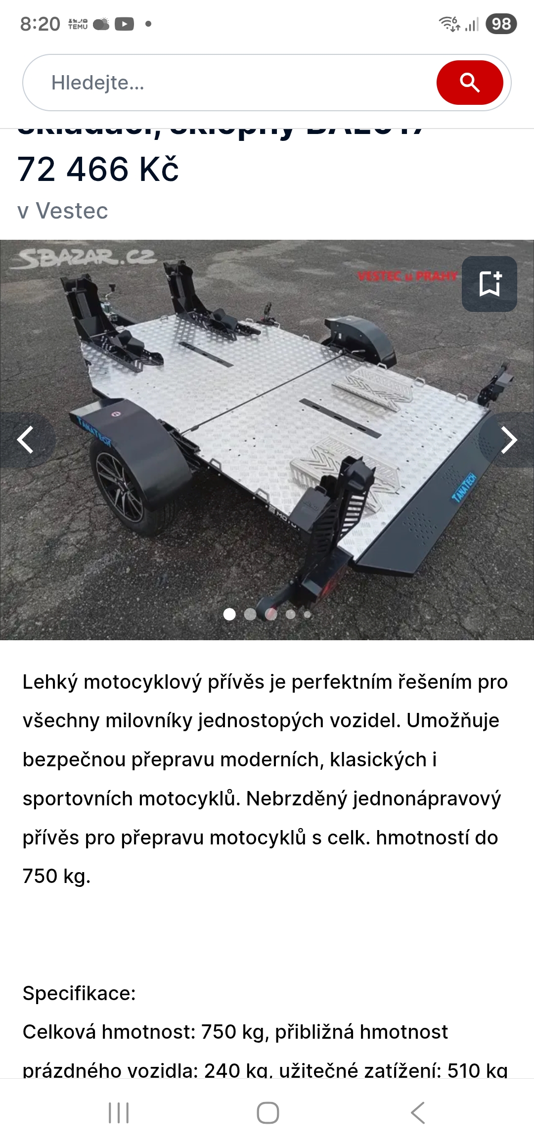 TANATECH - prodej přívěsů foto 5