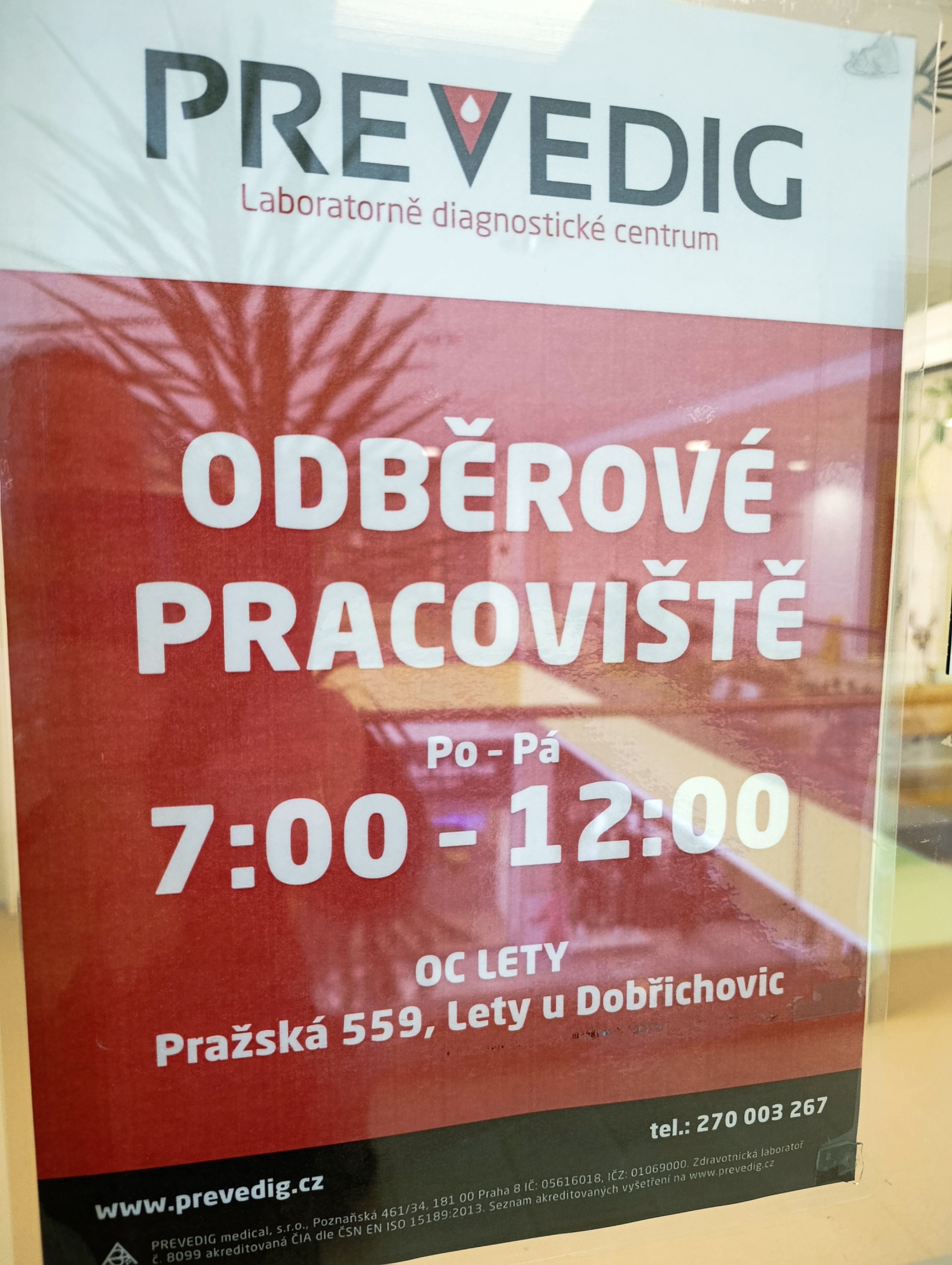 PREVEDIG - odběrové místo foto 5