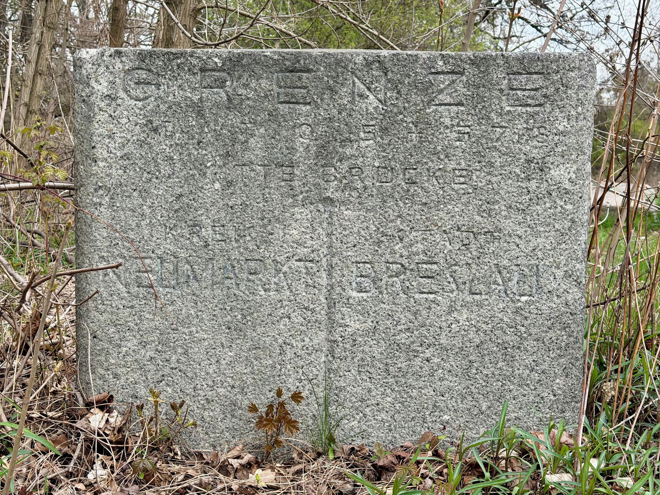 kamień graniczny Wrocław