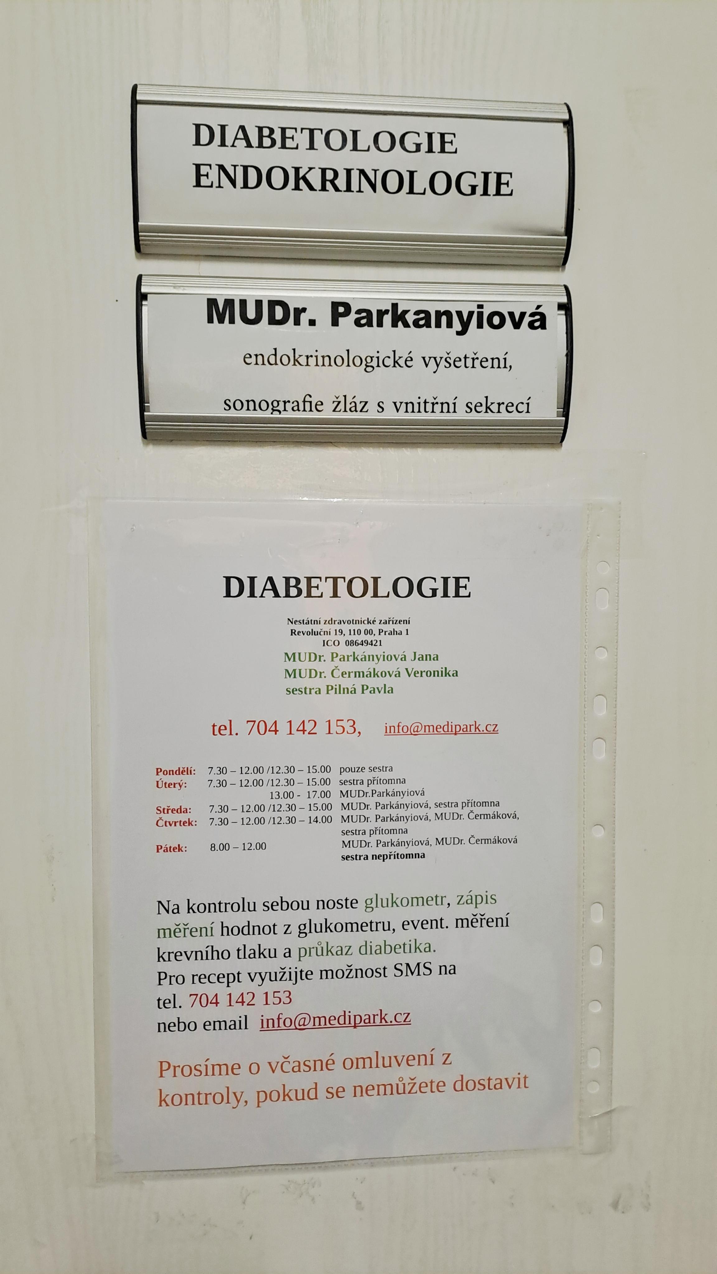 Diabetologie a Endokrinologie - MUDr. Parkányiová foto 2