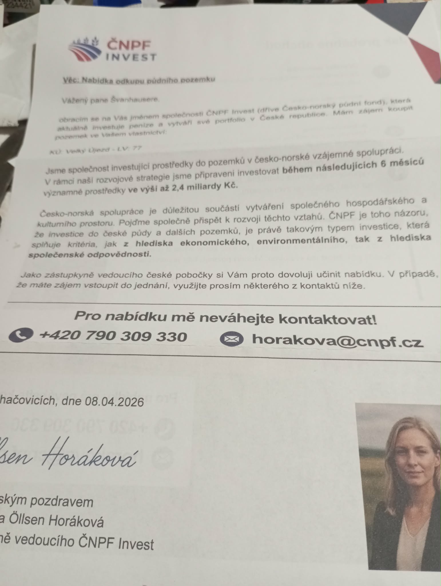 Česko-norský půdní fond, s.r.o. foto 2