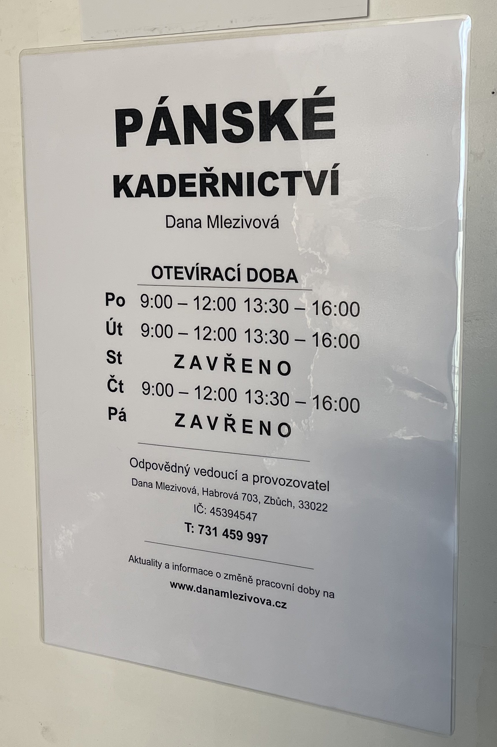 Dana Mlezivová – Kadeřnictví Plzeň Skvrňany foto 2