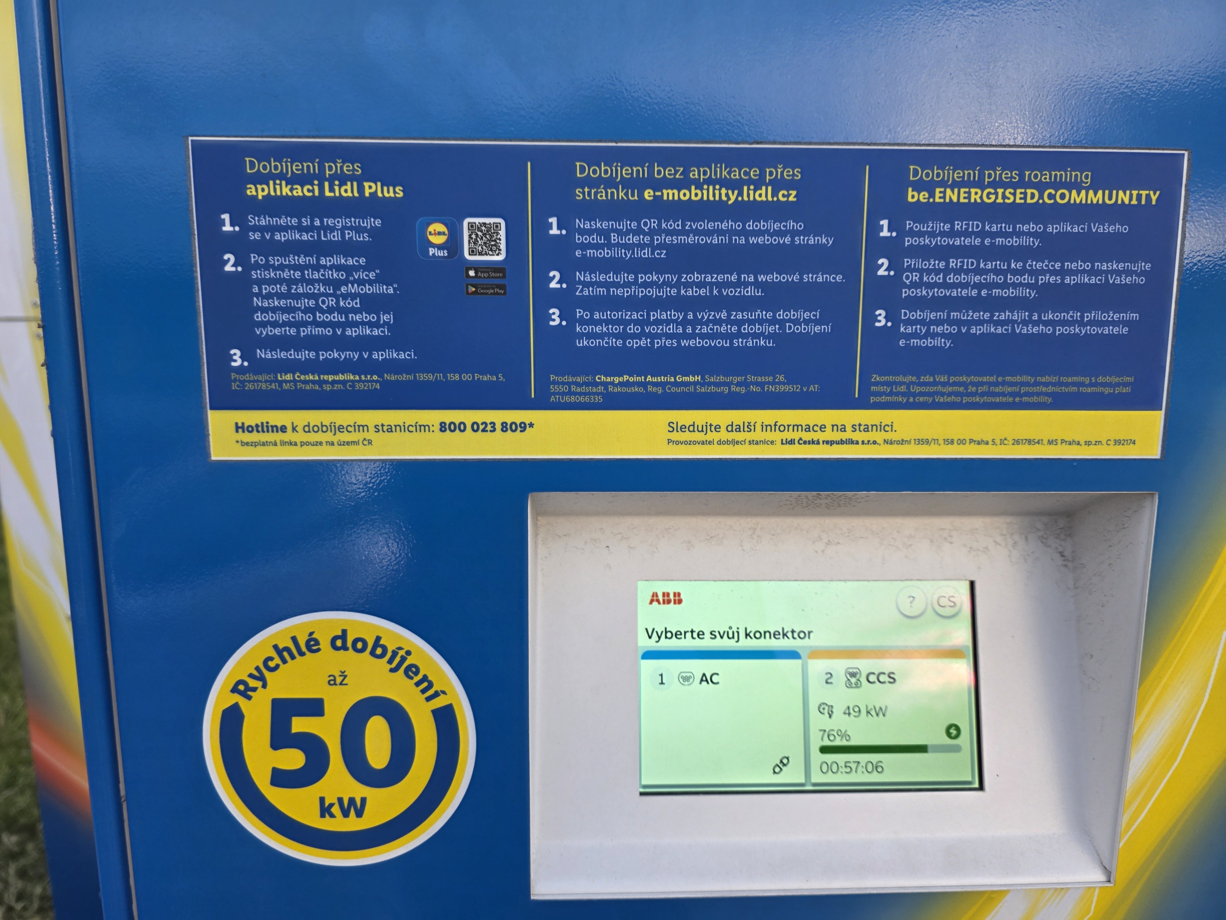 Nabíjecí stanice Lidl foto 2
