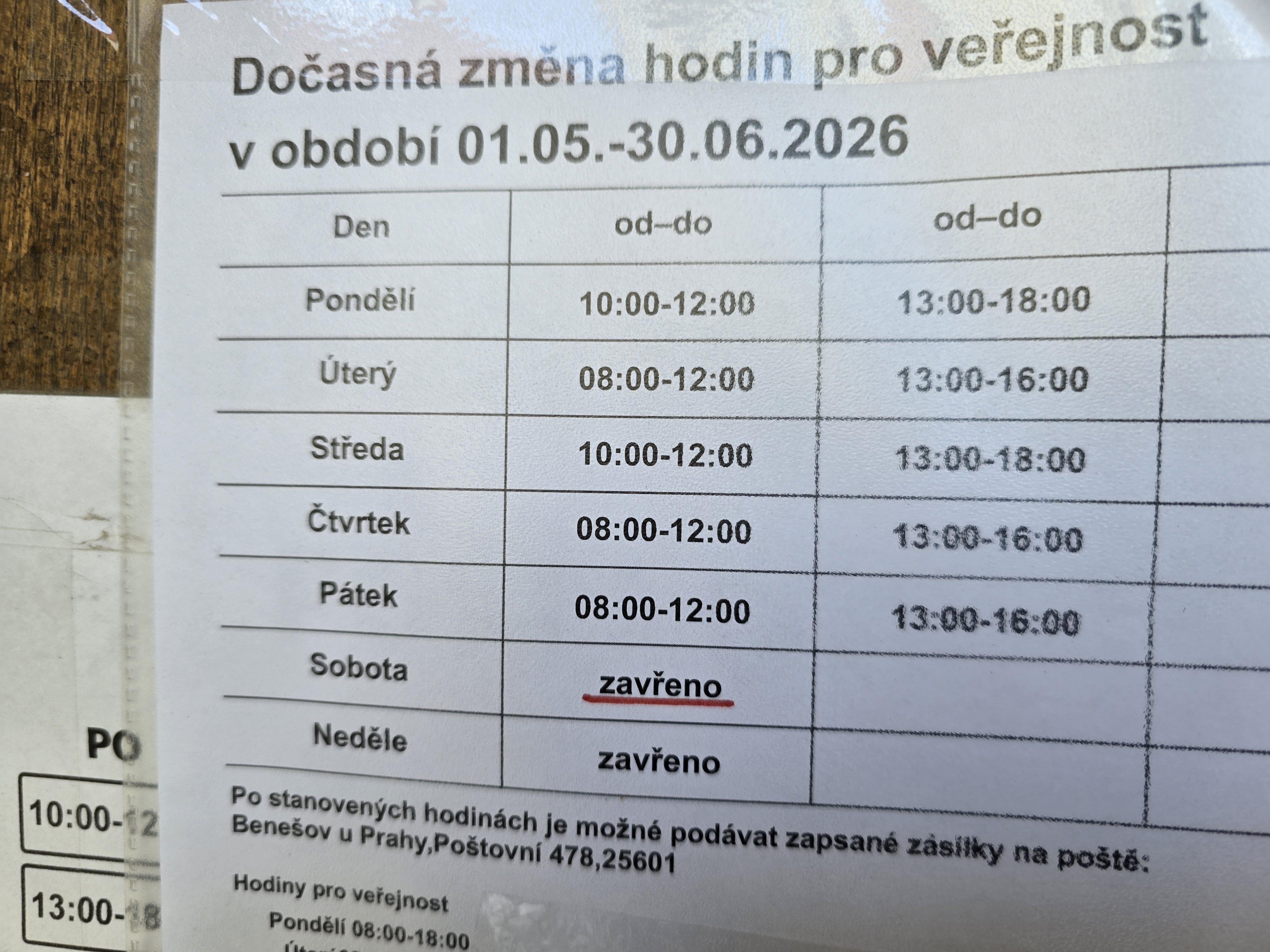 Pošta Sedlec-Prčice 1 foto 2