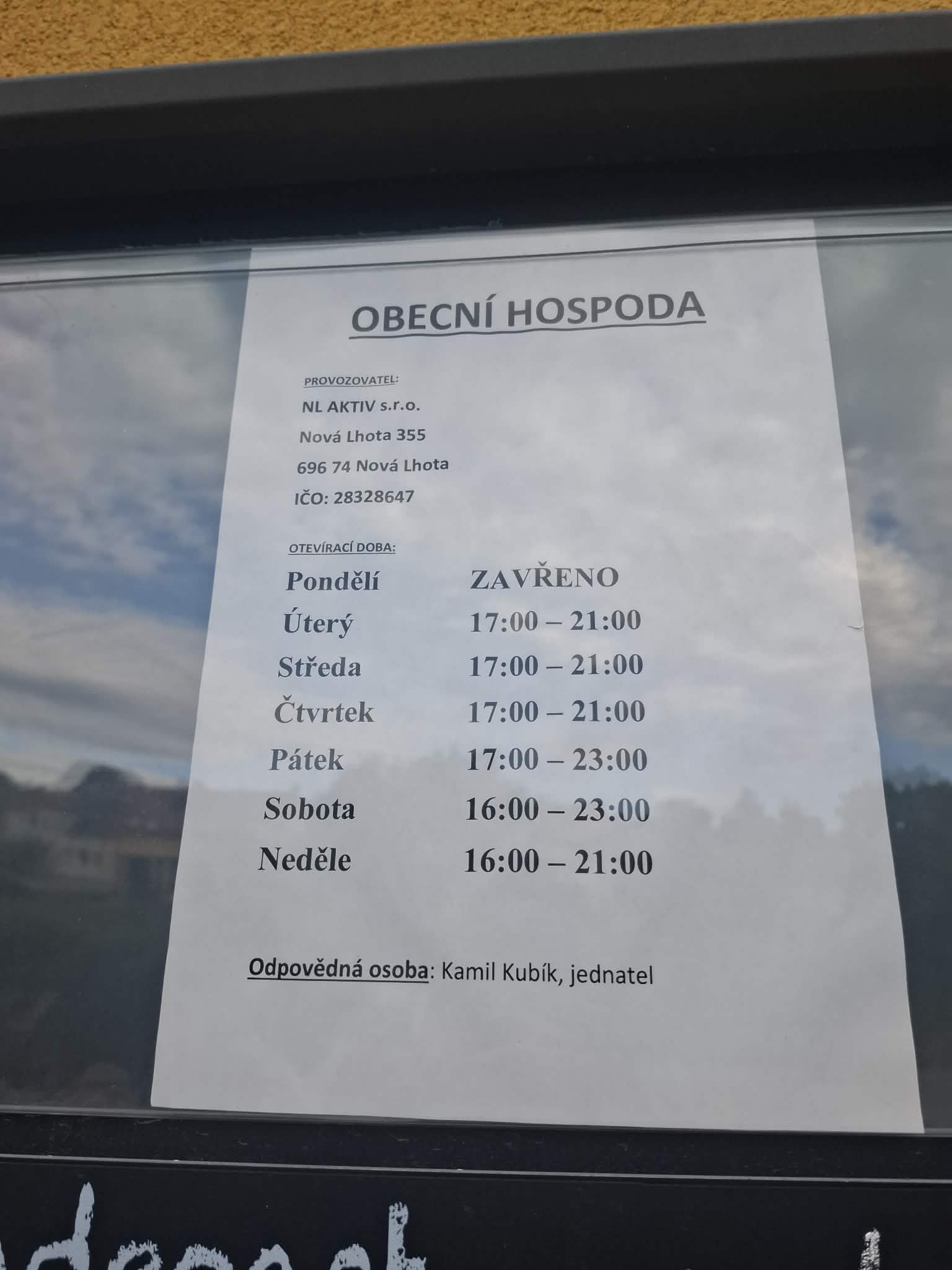 Obecní hospoda v Nové Lhotě foto 5