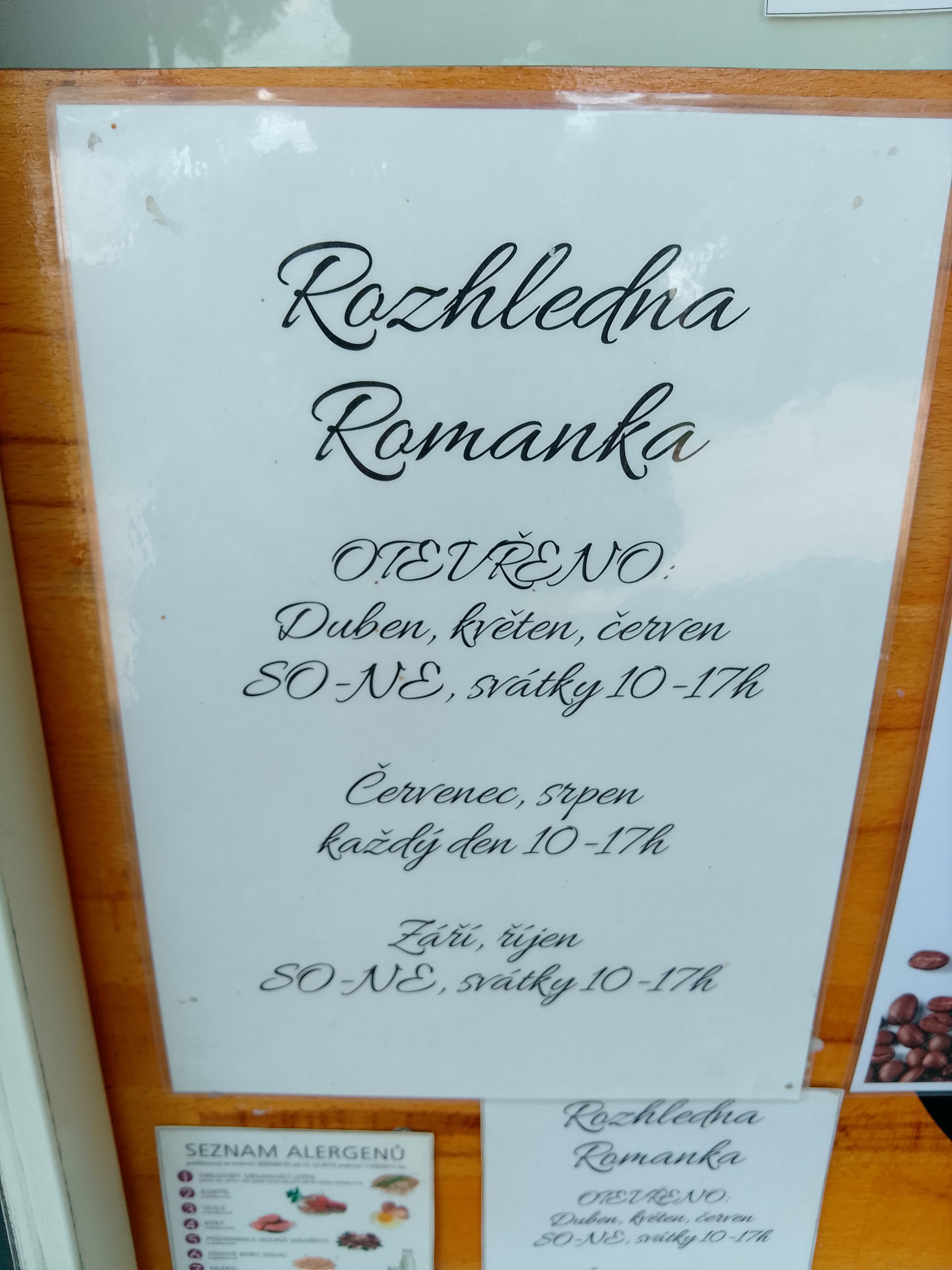 Občerstvení Rozhledna Romanka foto 1