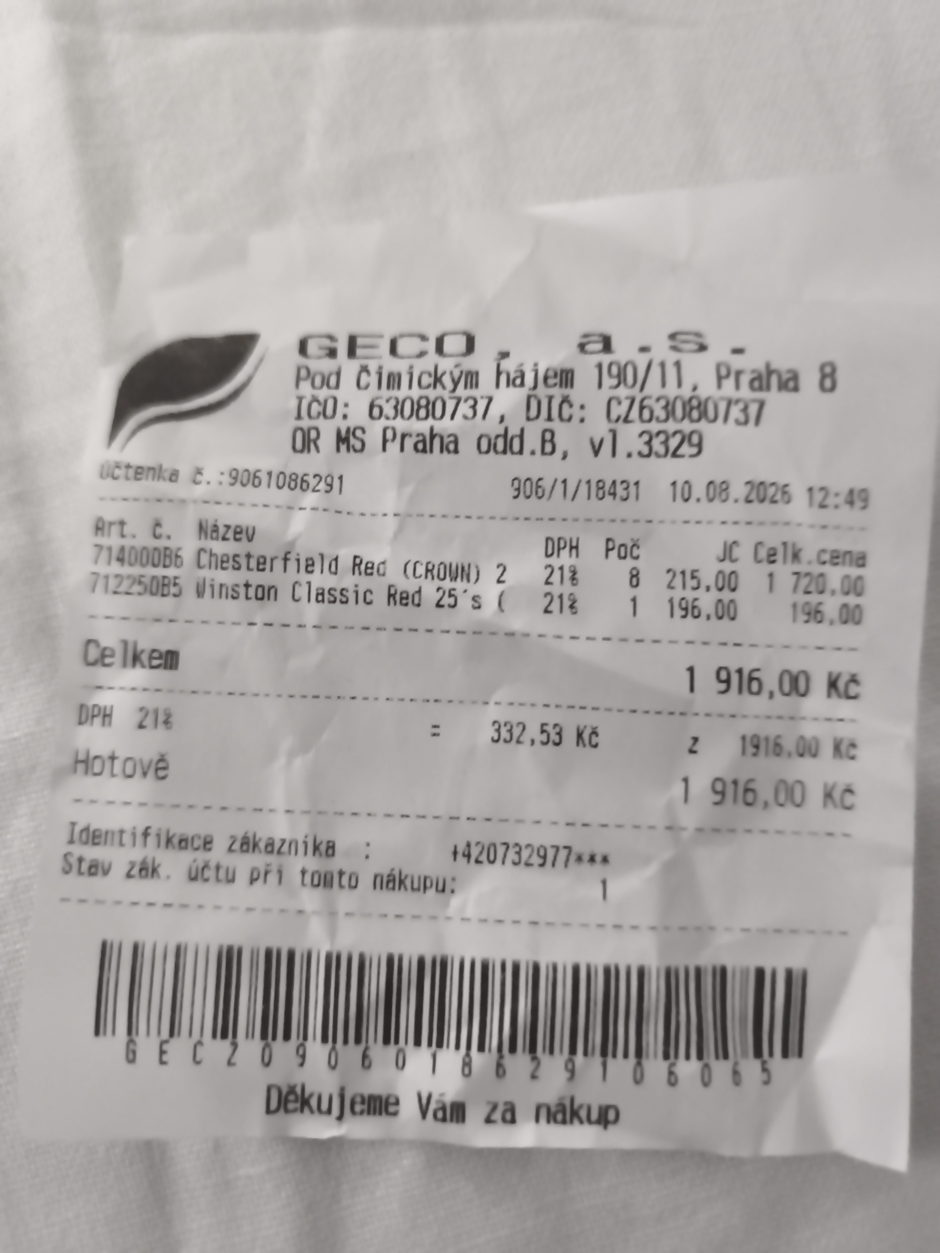 GECO tabák - tisk foto 2