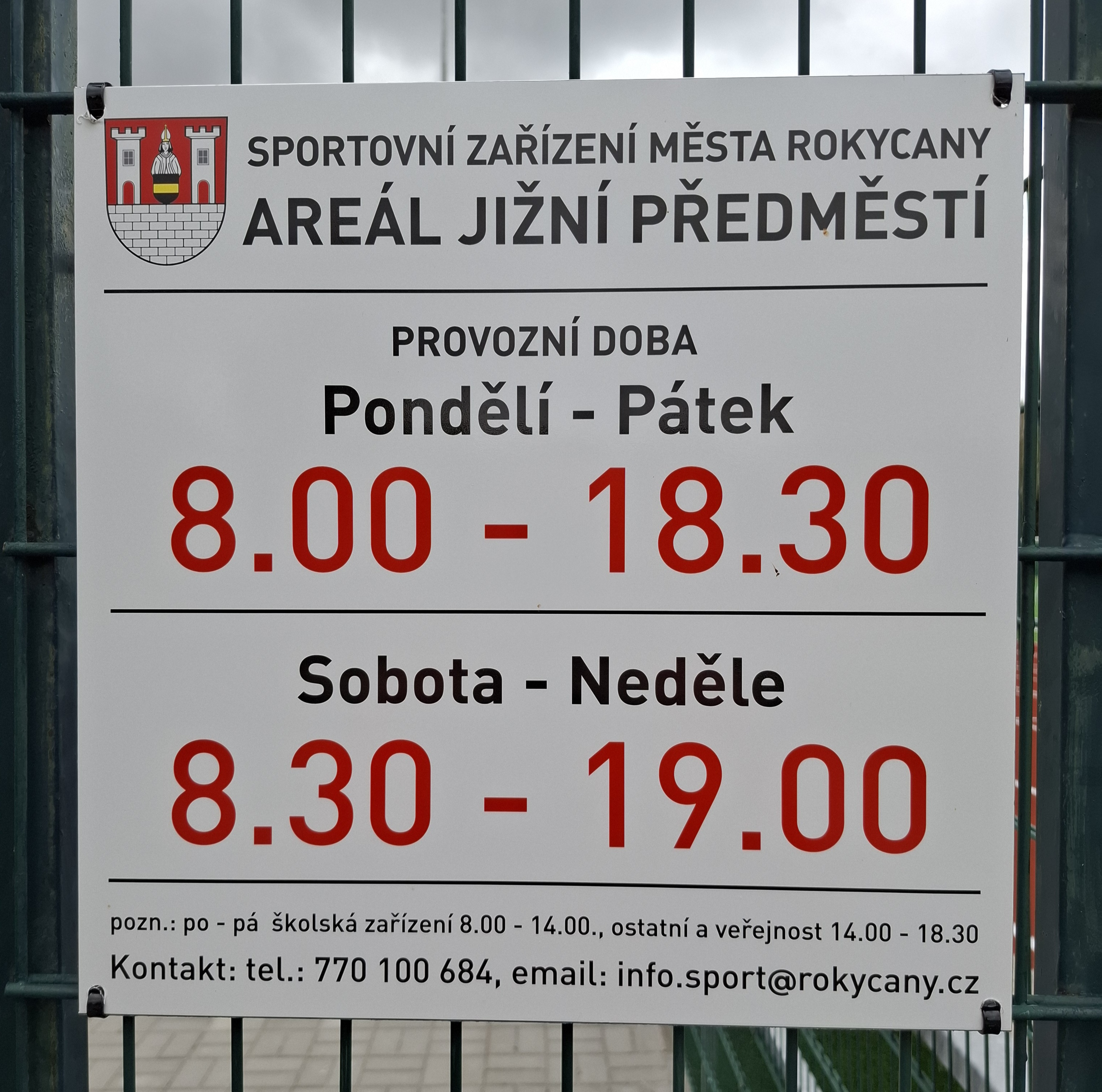 Sportovní areál Jižní předměstí Rokycany foto 3
