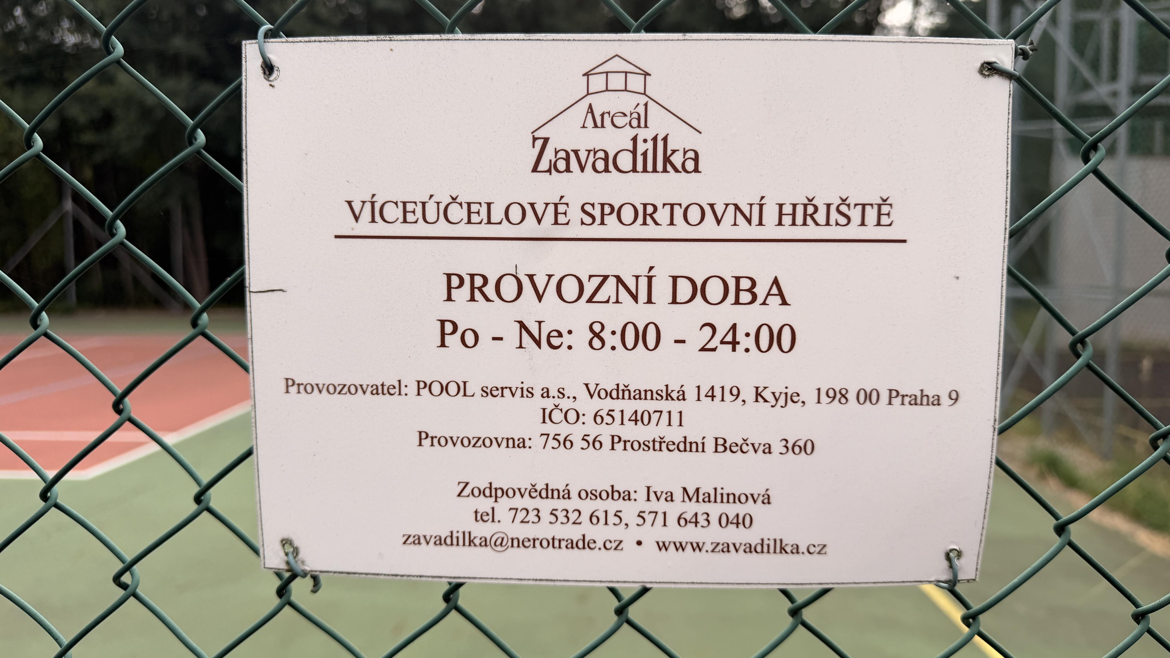 Tenisové kurty Prostřední Bečva foto 1
