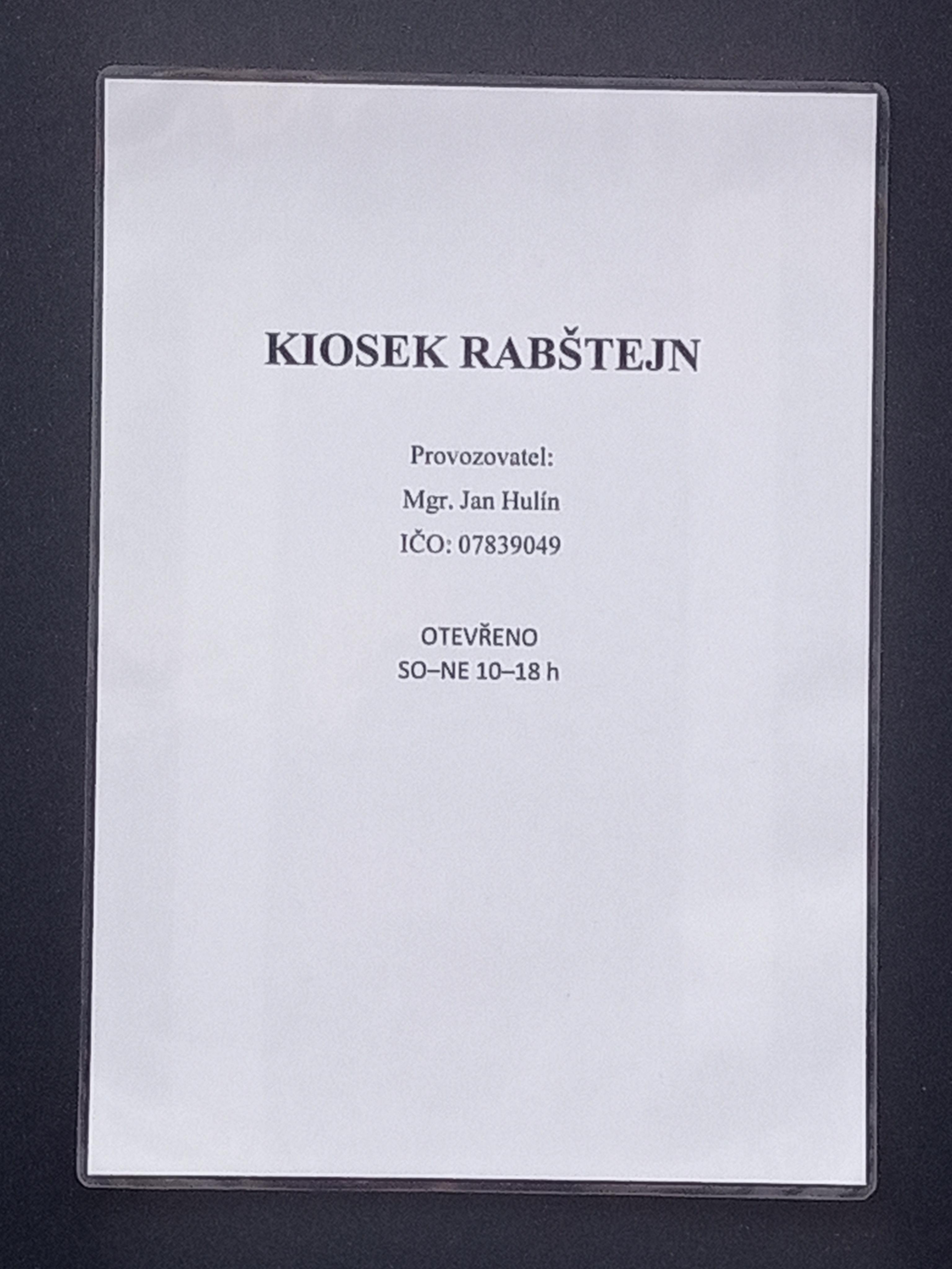 Kiosek Rabštejn foto 3