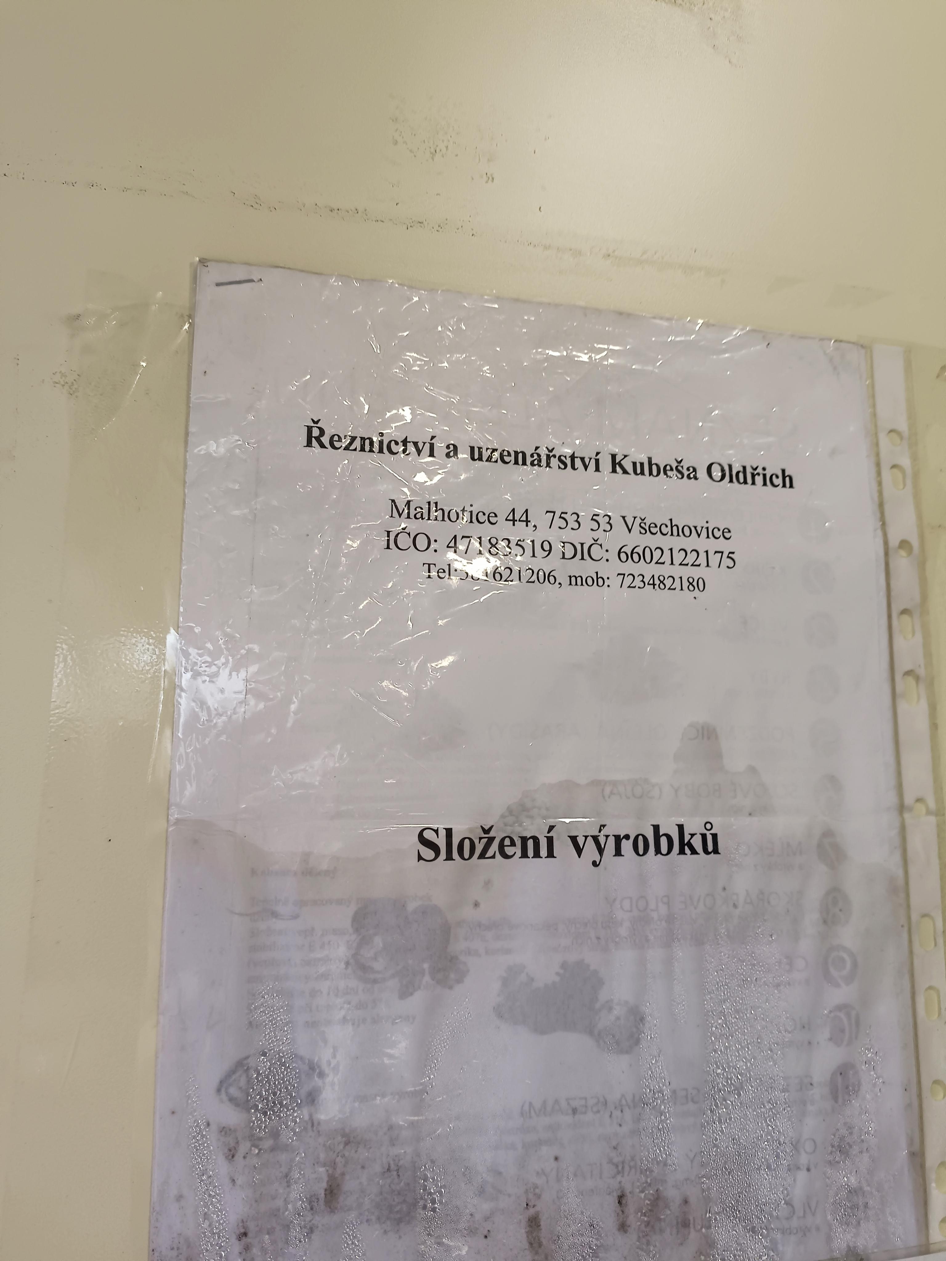 Řeznictví a uzenářství Oldřich Kubeša foto 3